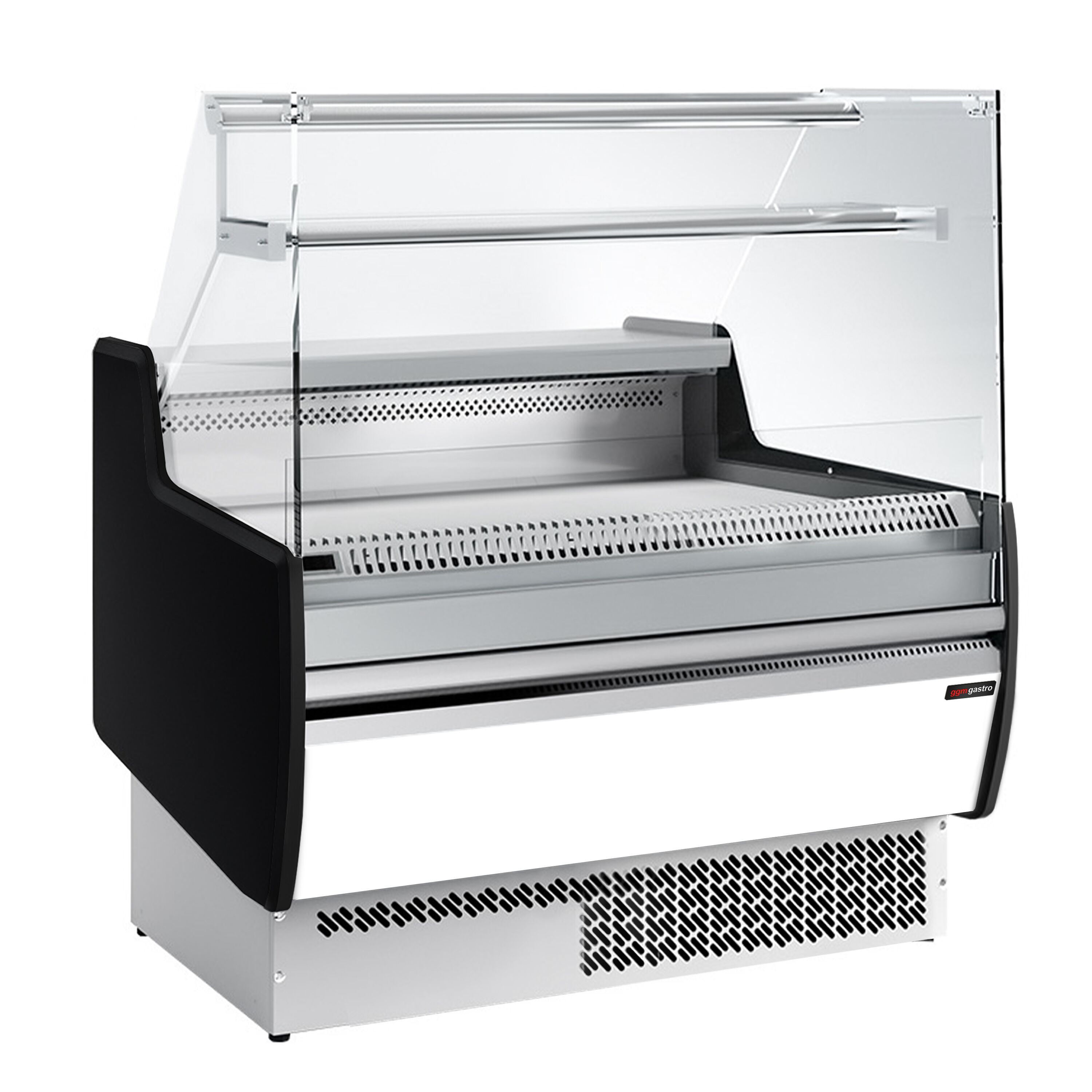 Comptoir vitrine réfrigérée - 998x953mm - +0/+6°C - 1 porte - 1 étagère - Façade blanche