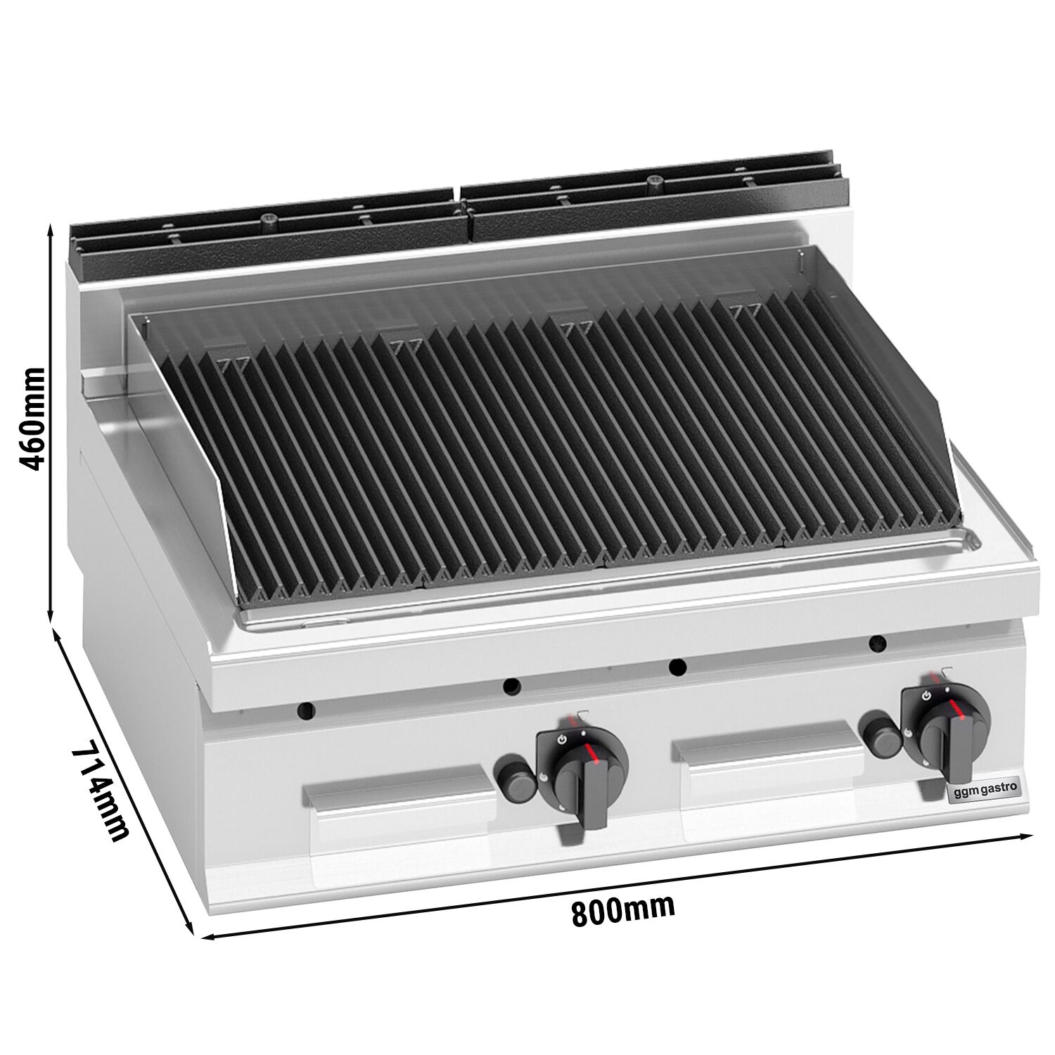 Grill à pierre de lave à gaz – 13,8 kW