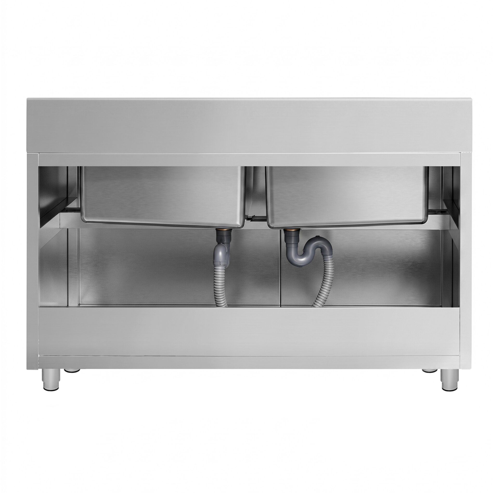ECO pot washing cabinet – 1600 x 600 mm – with 2 basins