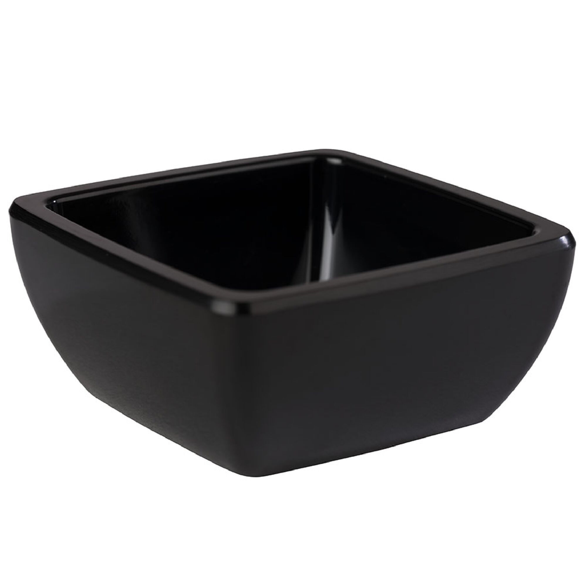 (6 pièces) Coupelles à sauce - PURE - Melamine - 50 ml - carré - Noir