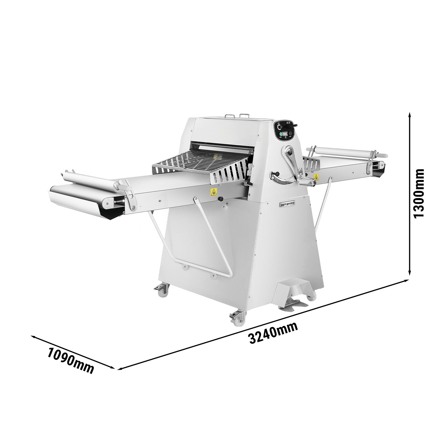Commercial Pastry Sheeter - Floor-standing - 750W - 2800mm conveyor belt