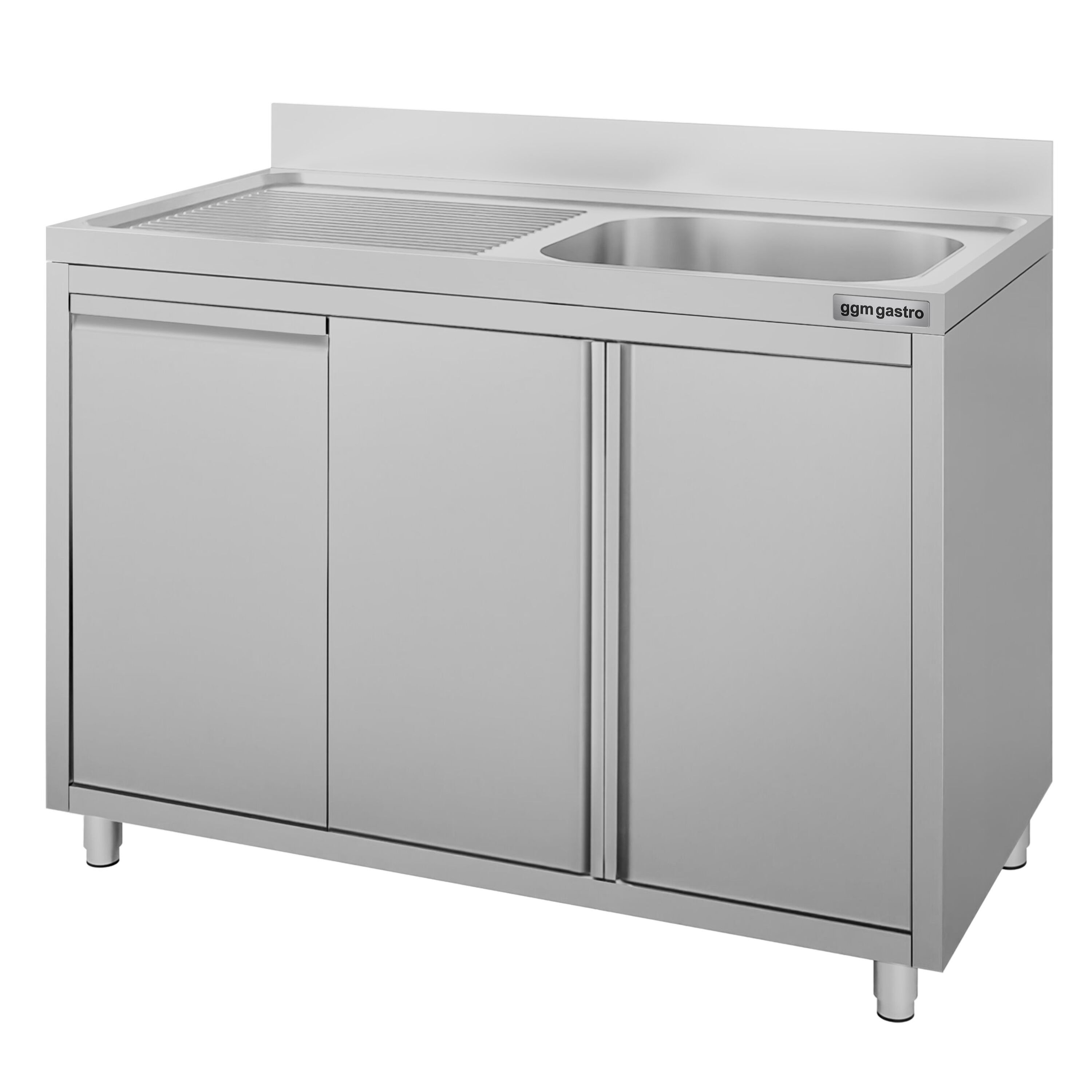 Meuble évier ECO - 1200 x 600 mm - avec poubelle & 1 bac à droite