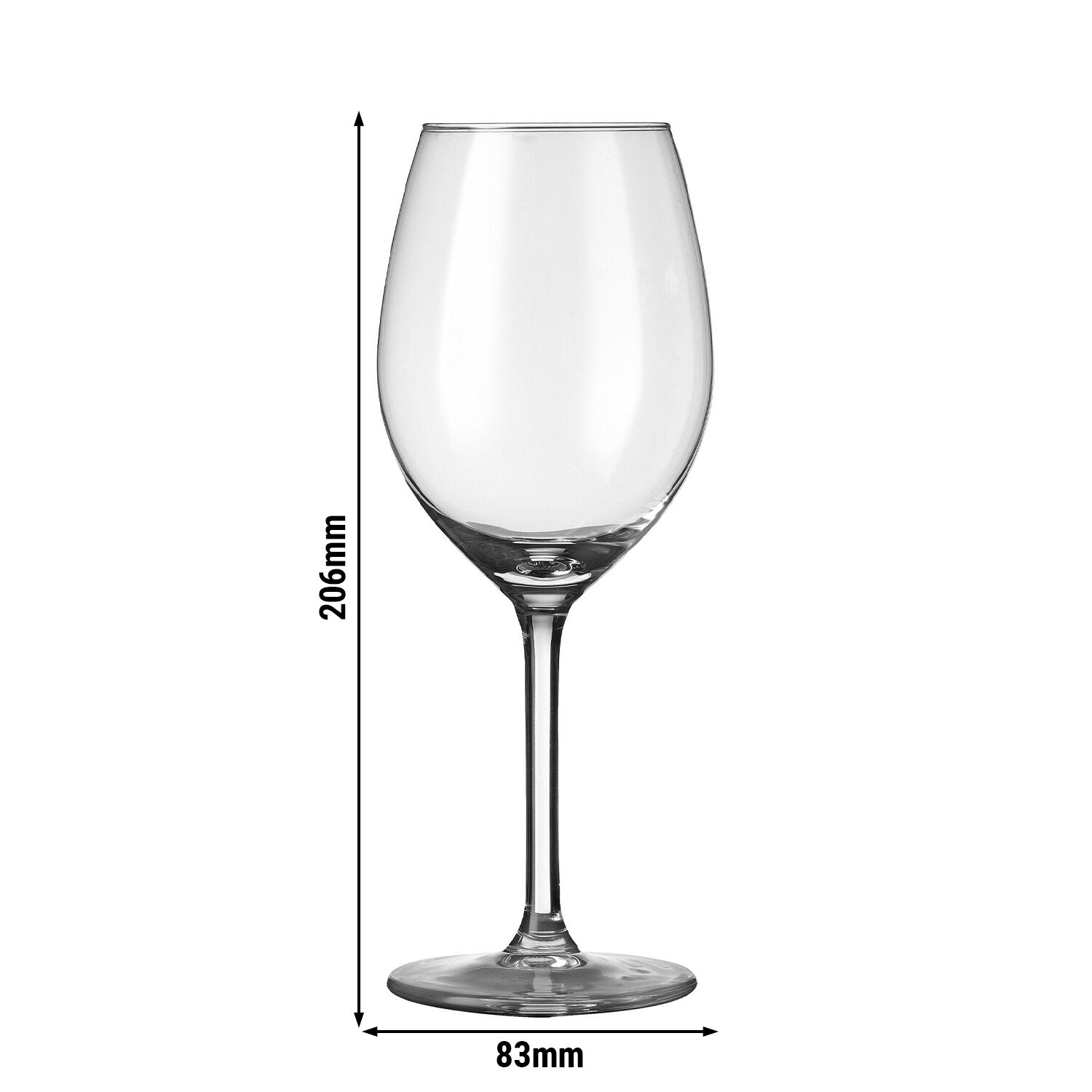 (6 pcs) Wine glass - ESPRIT - 410 ml - Clear