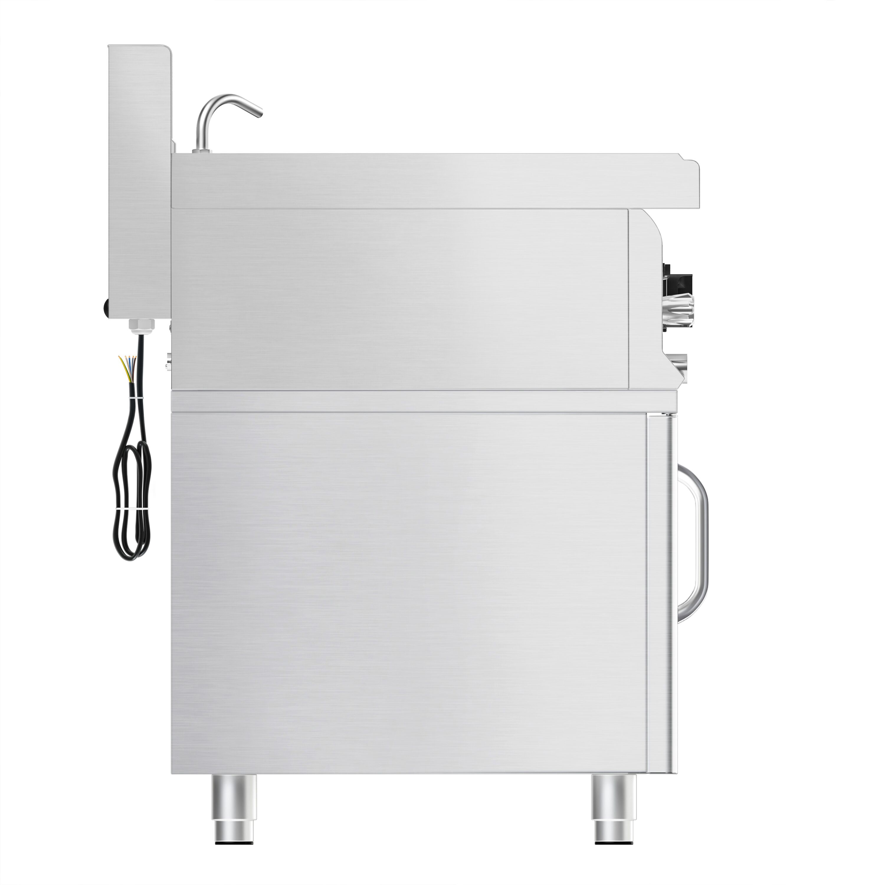 Cuiseur à pâtes électrique avec robinet – 18 L – 4,5 kW – incl. soubassement avec 1 porte
