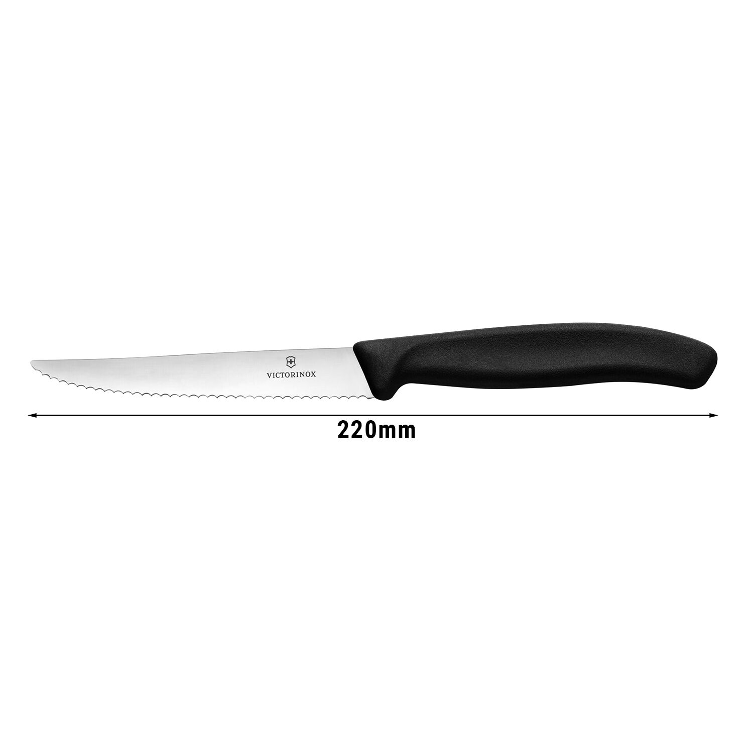 VICTORINOX | SWISS CLASSIC - Couteau à steak - avec lame dentelée - Lame : 110 mm