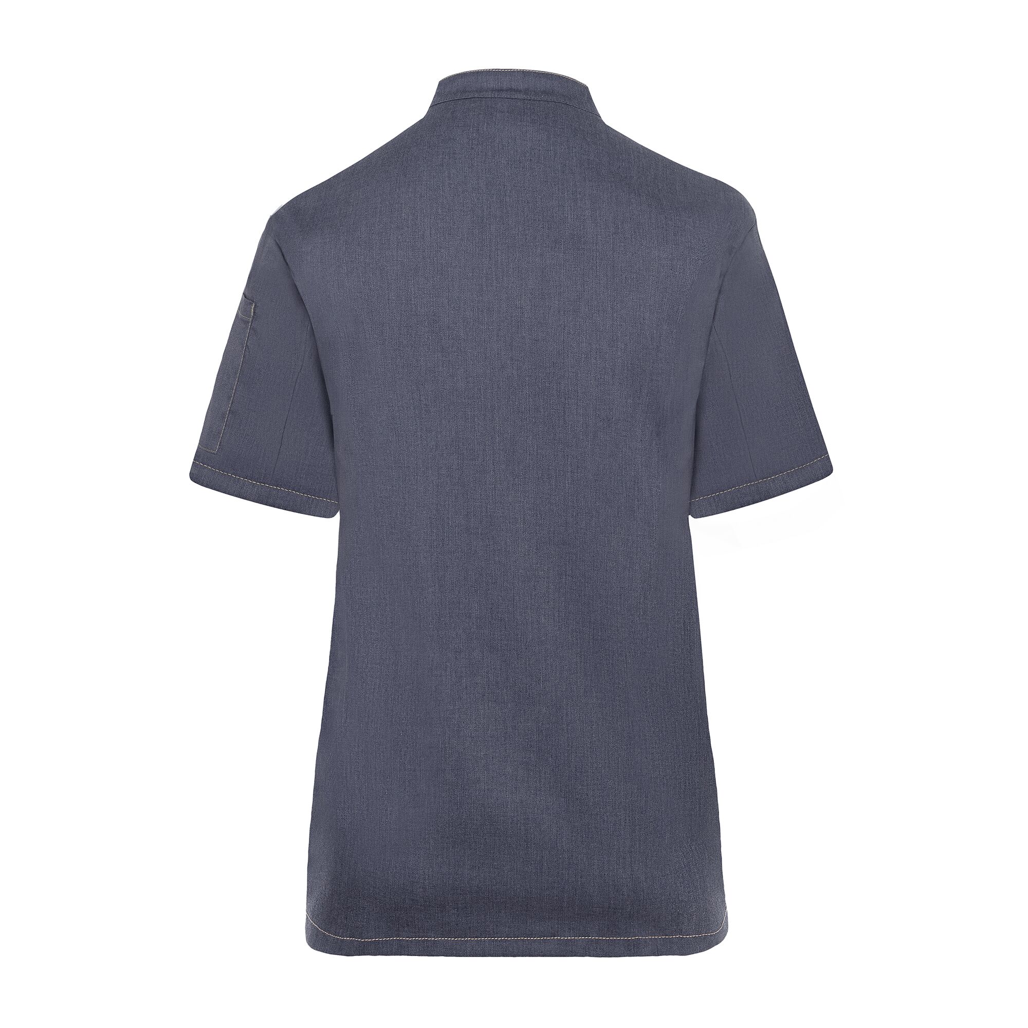 KARLOWSKY | Veste de cuisine manches courtes femme style jeans - Noir Vintage - Taille : 50