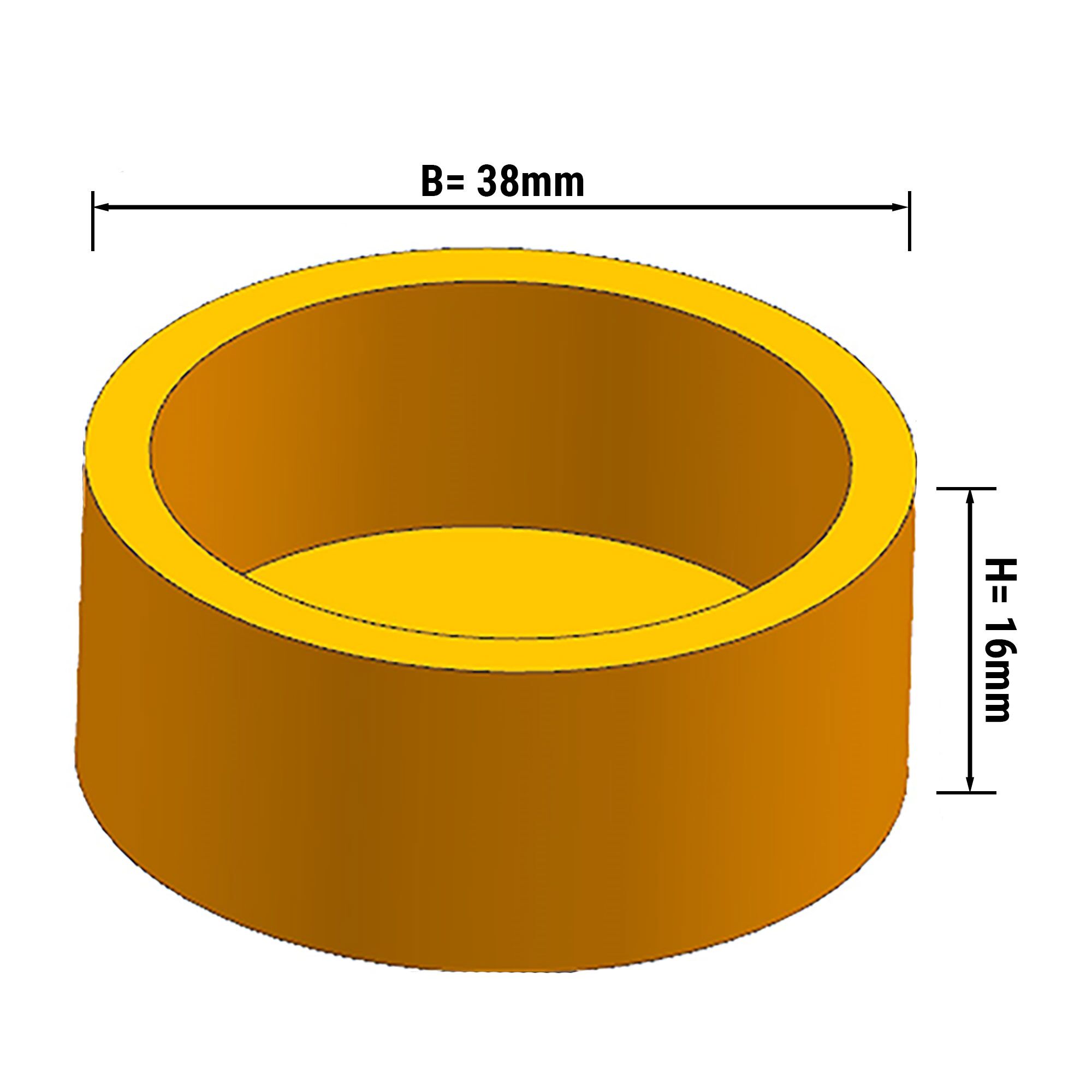 Tartelettform för tartelettmaskin TMNP - Form: Rund - Ø 37 mm – höjd 16 mm - 380x328 mm - för 30 tartelettskal - passar till TMNP
