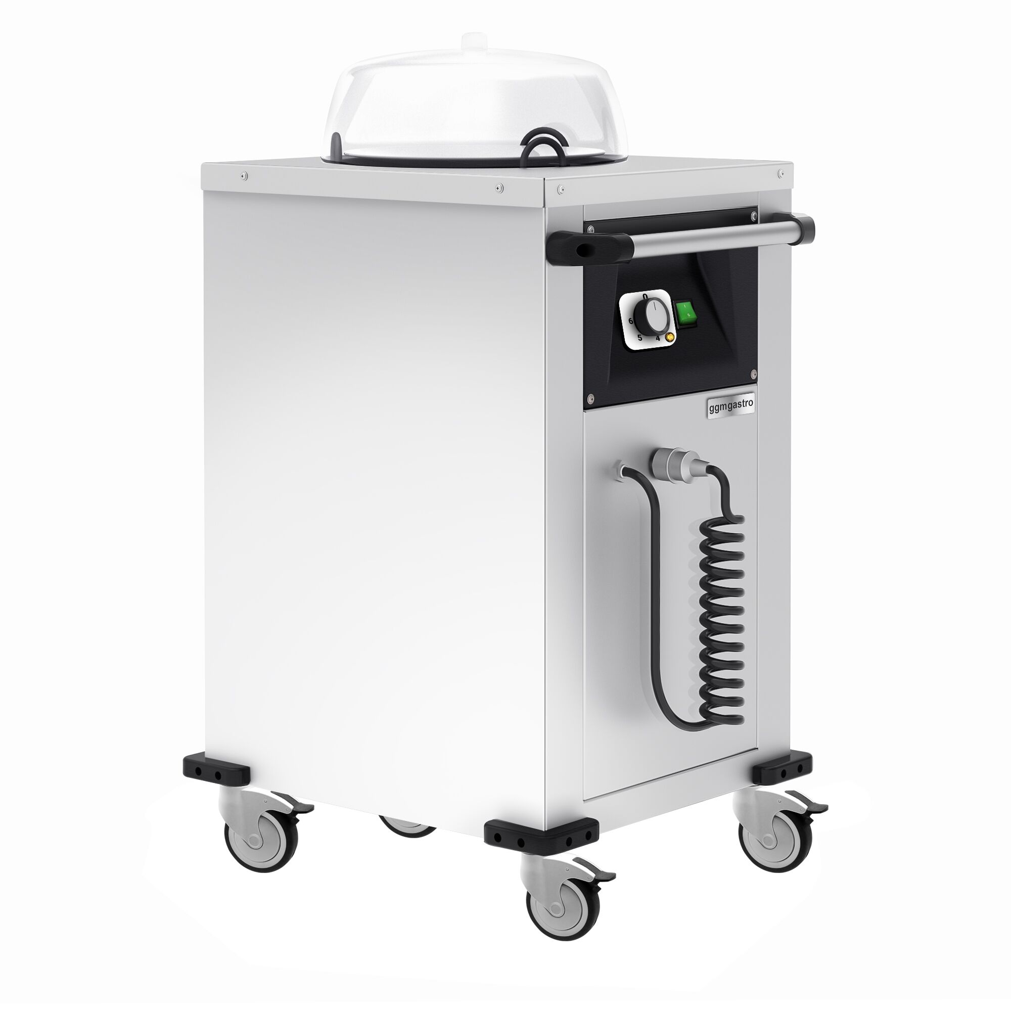 Tallriksvärmare - med värme - 1,0 kW - med hjul - 50 tallrikar - Ø 240–290 mm