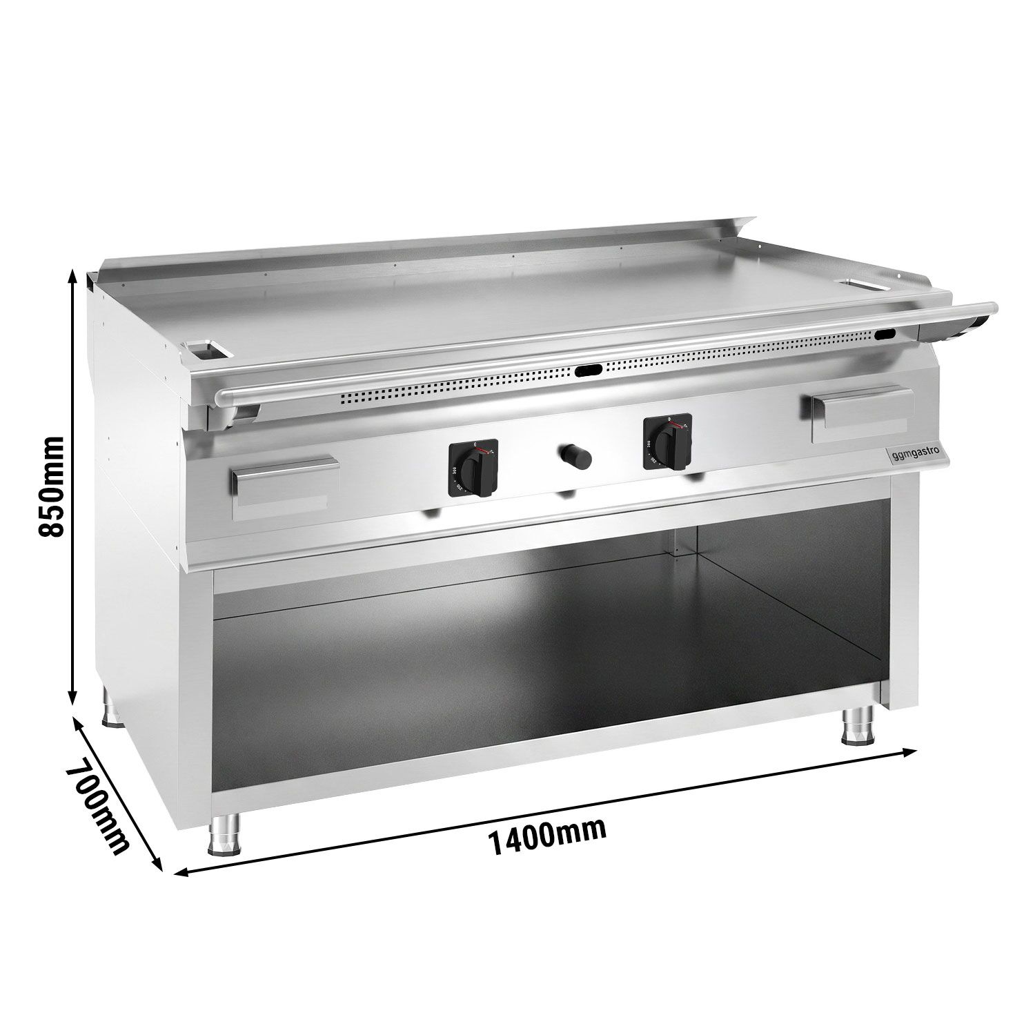 Plaque de cuisson Teppanyaki à gaz - 24 kW - support inclus