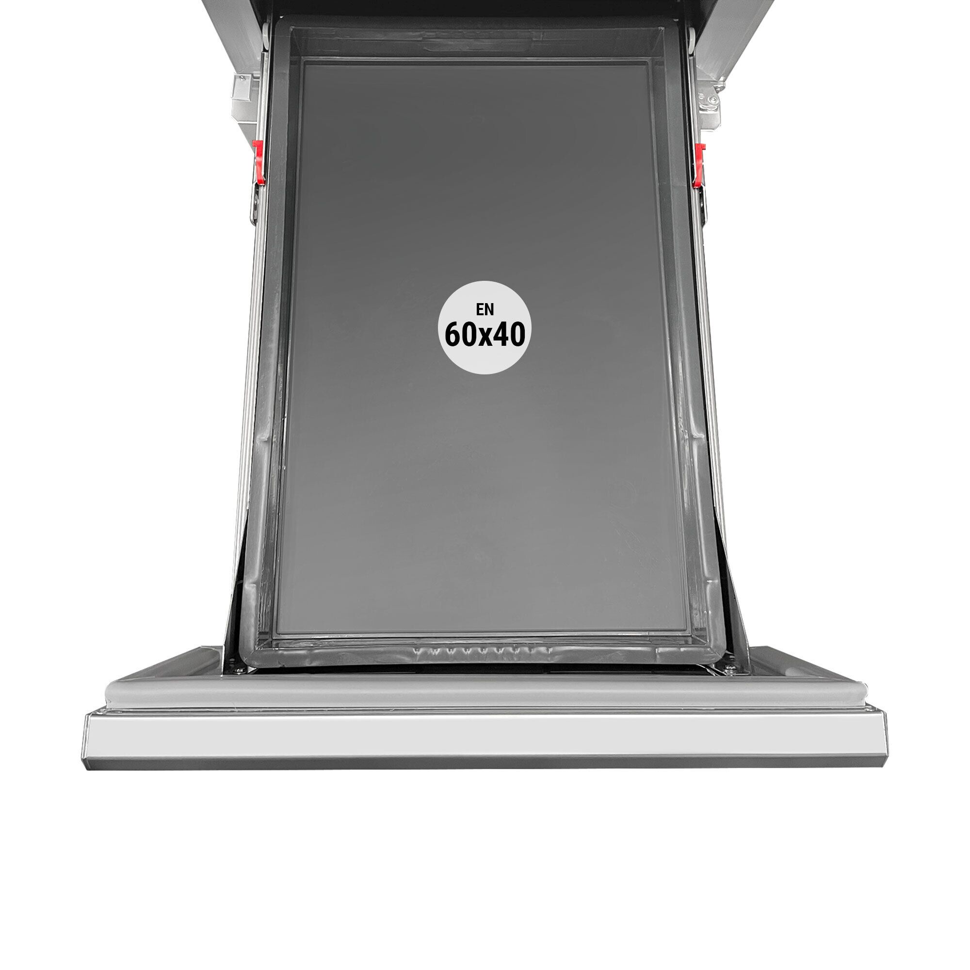 Commercial Pizza Prep Counter - Granite Top PREMIUM PLUS - 2305x800mm - with 2 doors & 7 drawers