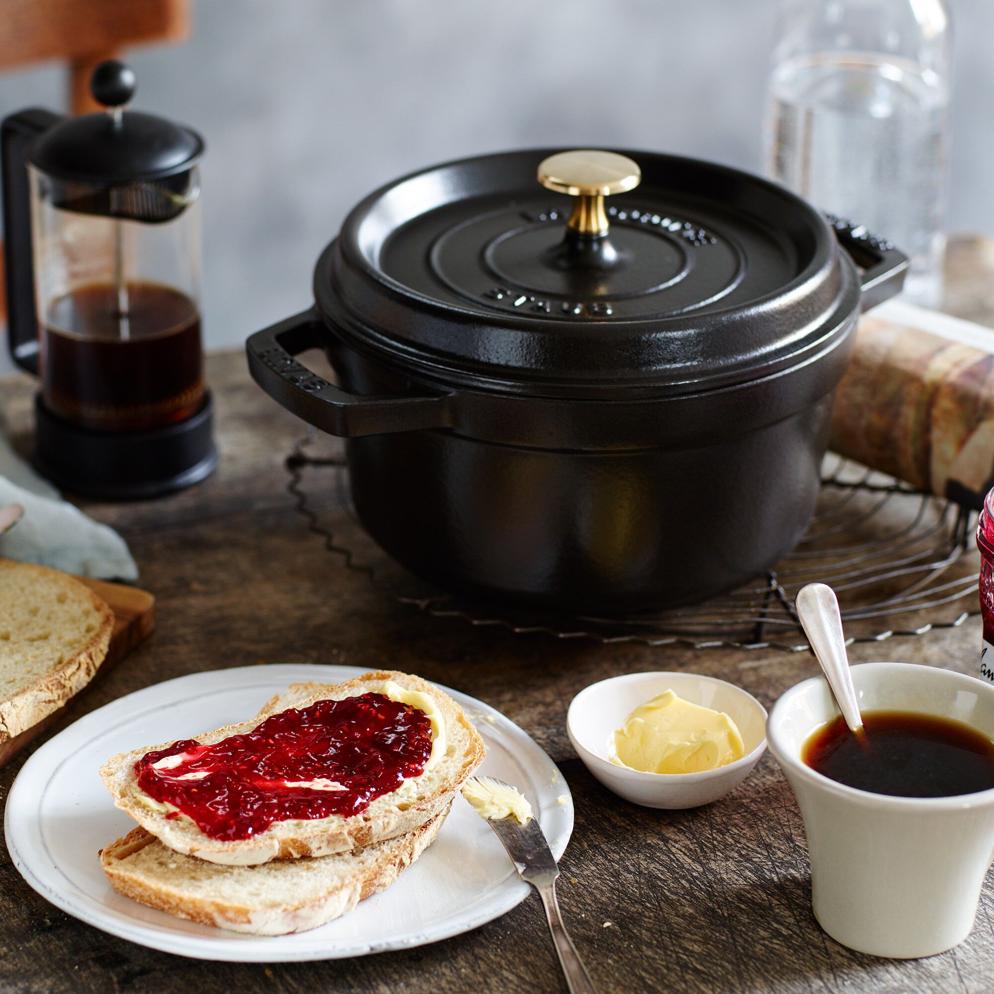 STAUB | LA COCOTTE - Cocotte - Ø 180mm - Gjutjärn - Svart