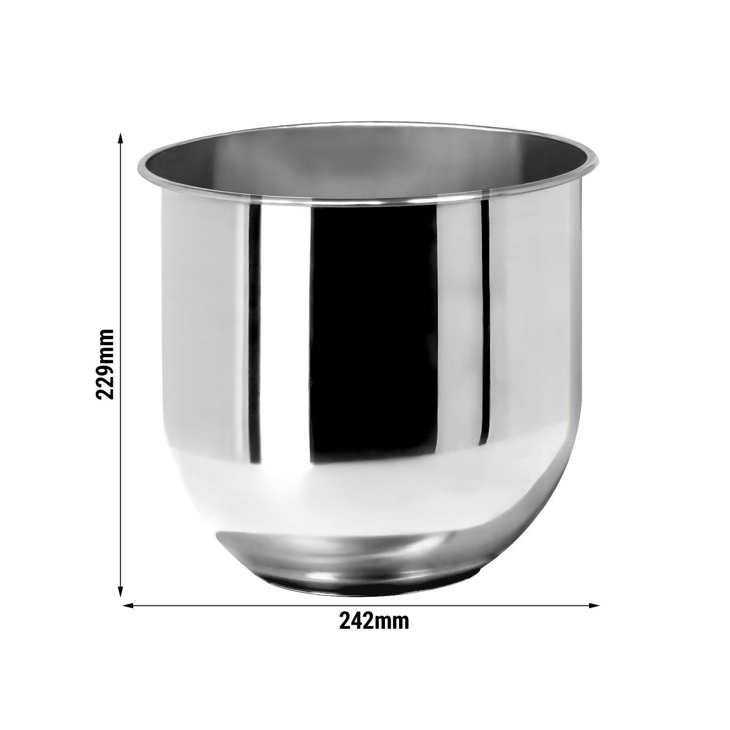 Batteur-mélangeur planétaire professionnel - 7L - 500W - incl. 3 outils
