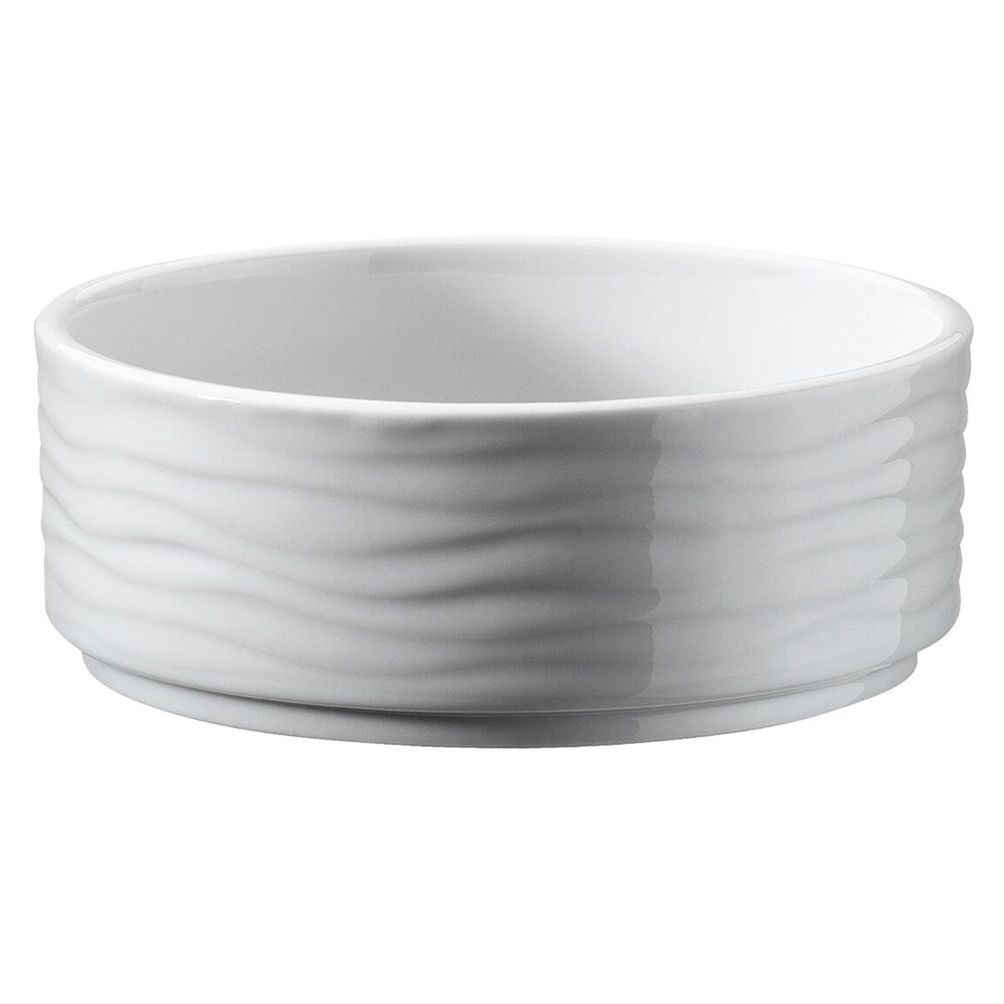 (12 pièces) SEA WAVE - Bol à dessert / salade - Ø 120 mm - Blanc