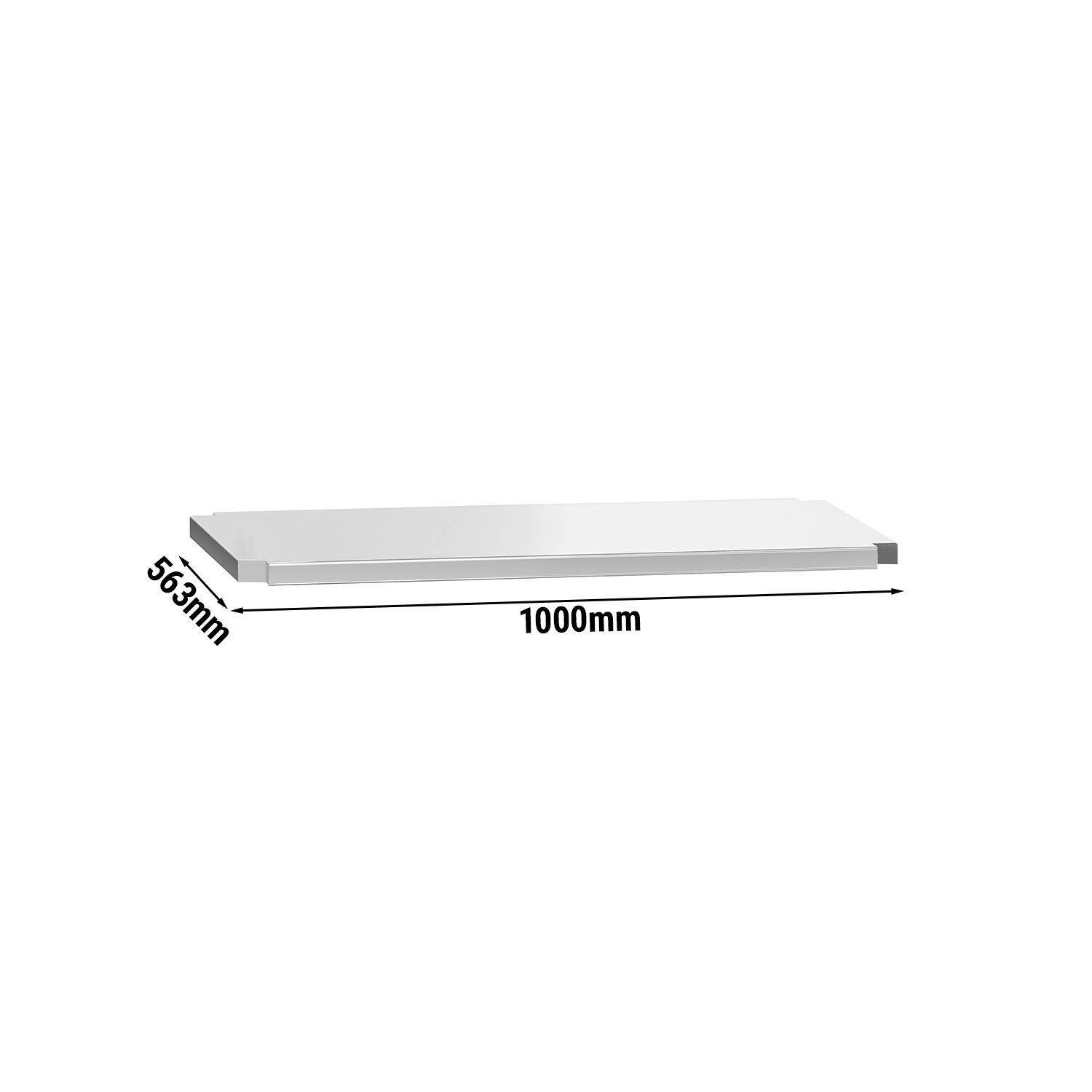 Étagère intermédiaire - 1000 x 563 mm - compatible avec tables de travail ATK106 & ATK106A