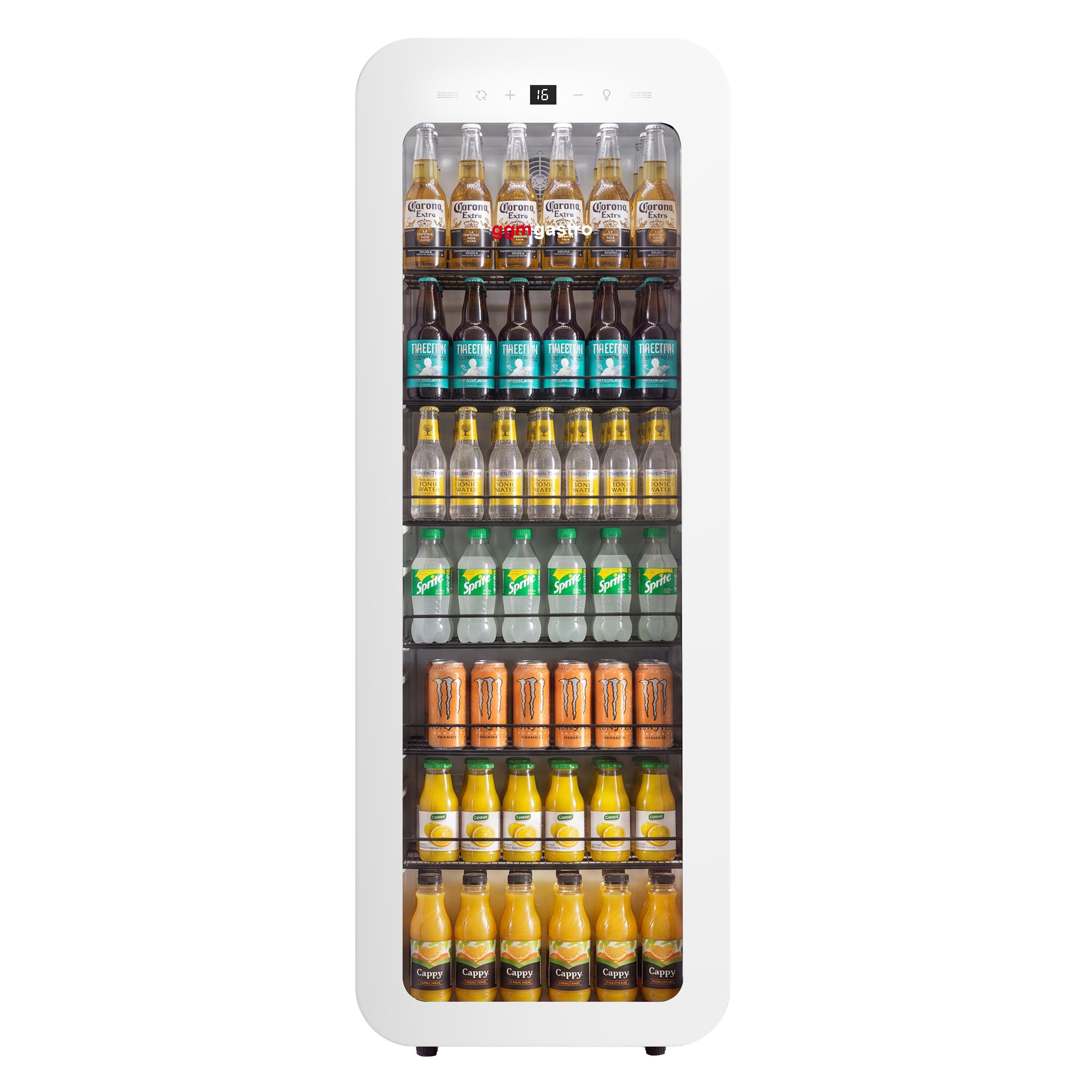 Getränkekühlschrank - 105 Liter - schmal - mit 1 Glastür