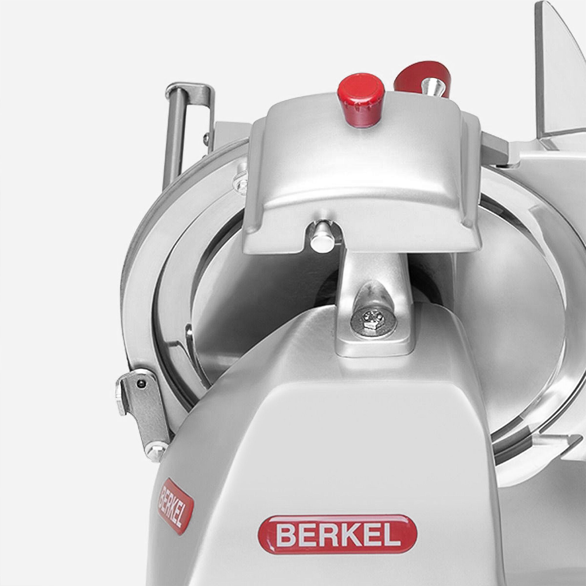 BERKEL | Commercial Pro Line XS25 Electric Gravity Feed Meat Slicer – Ø300 mm - 350 W - Silver - 230 mm round - 245×195 mm rectangular