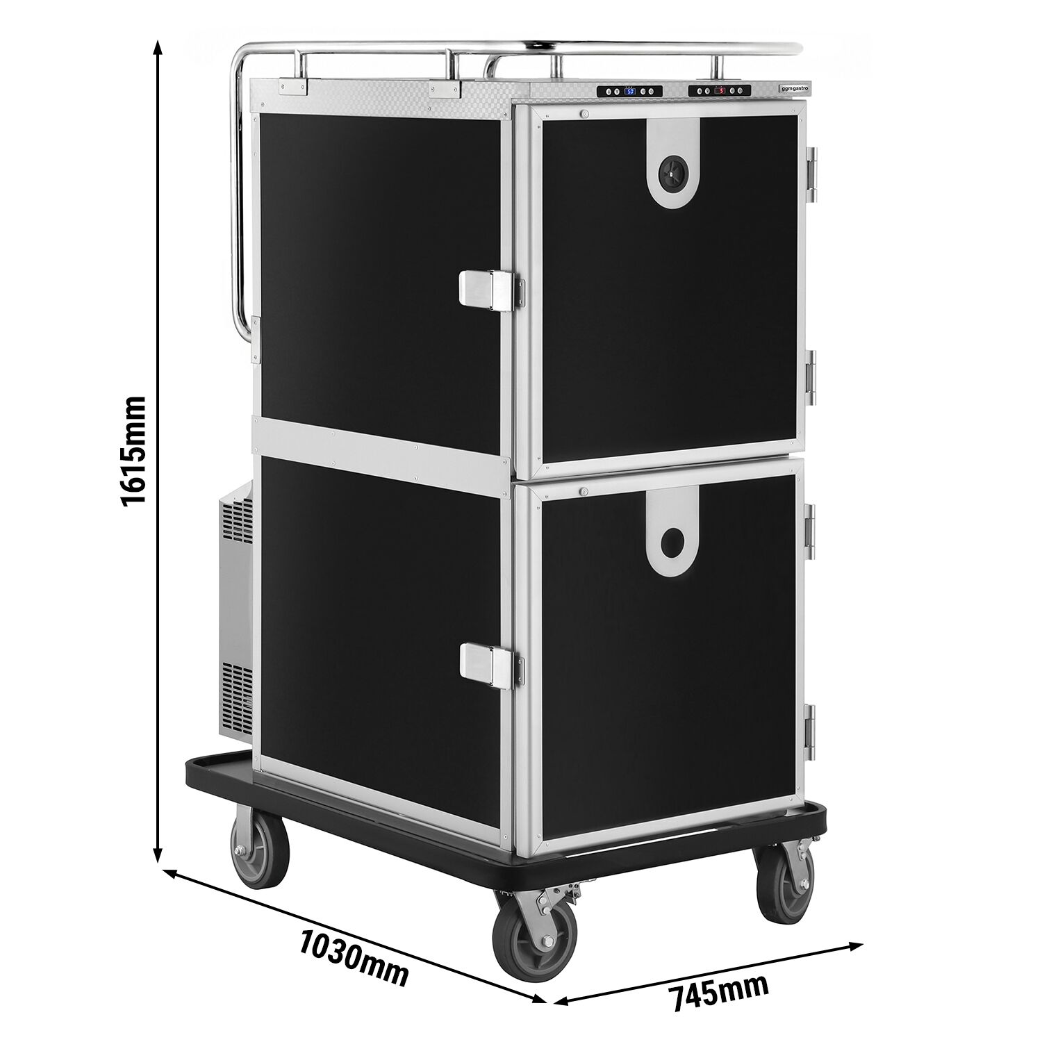 Bankettwagen - Beheizt & Gekühlt - 2x 158 Liter - für 12x GN 2/1