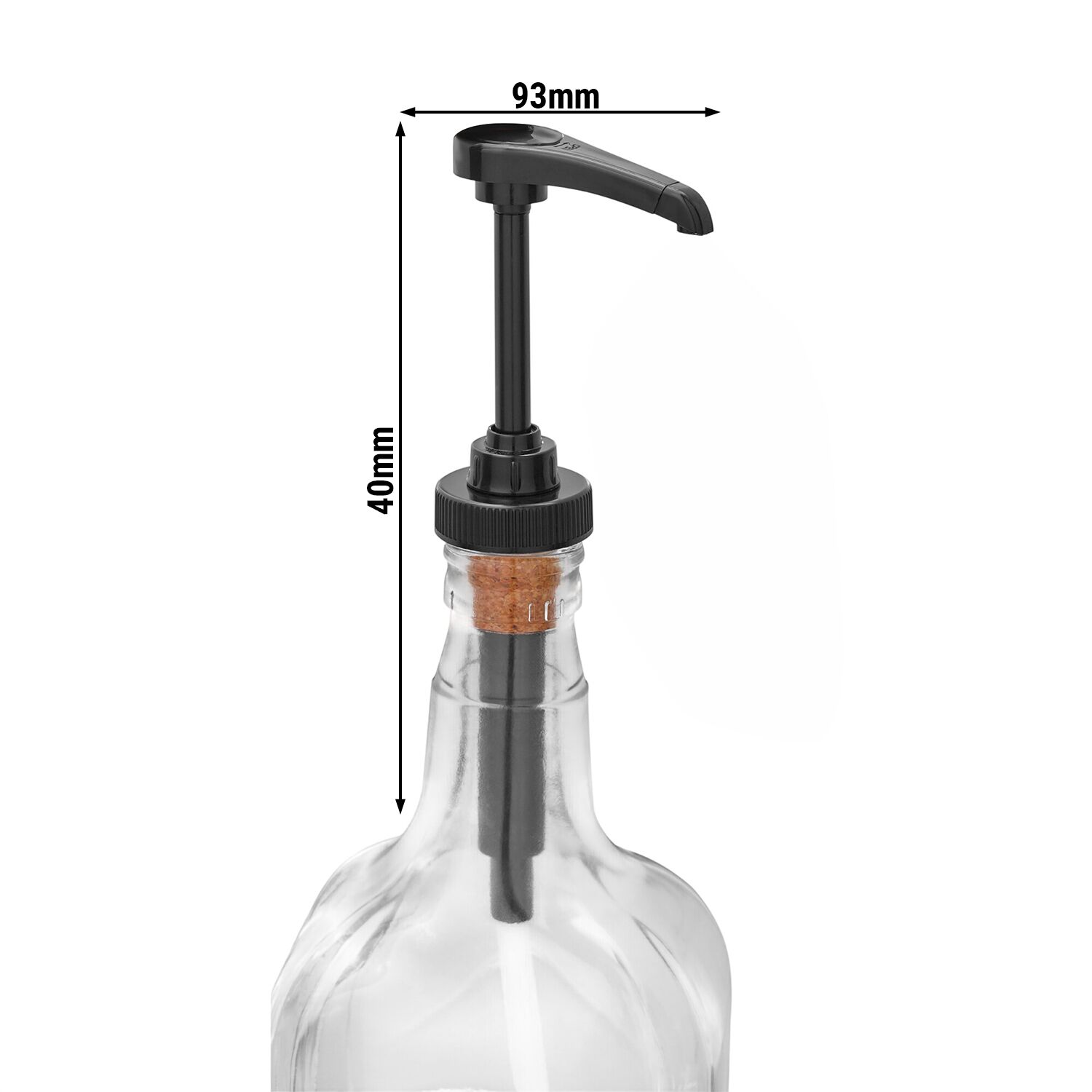 (6 pièces) FUCHS | pompe doseuse 2cl pour boissons alcoolisées - pour bouteilles de 3 à 4,5 litres