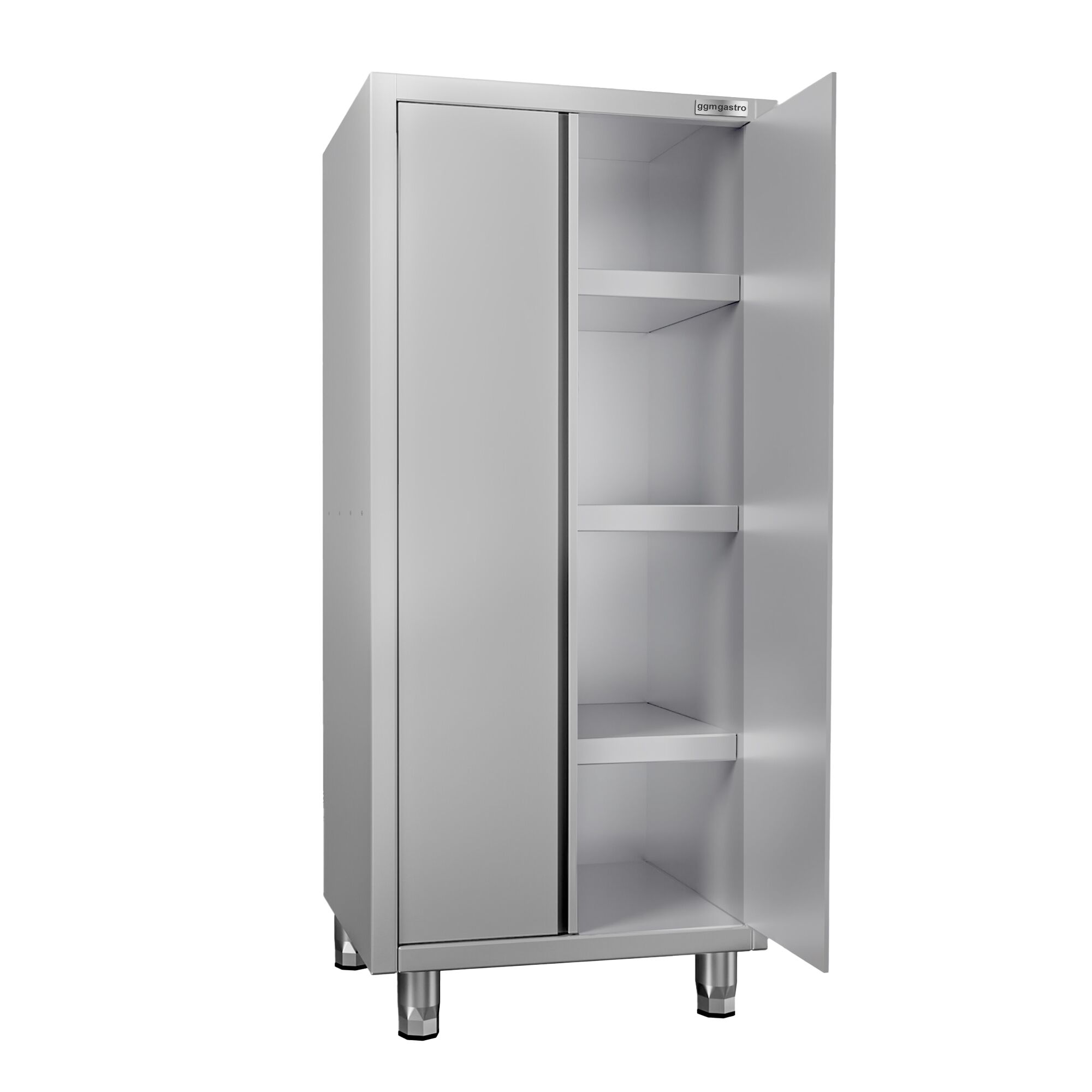 Armoire de travail en inox ECO - 800x700mm - 2 portes battantes - Hauteur: 1800mm