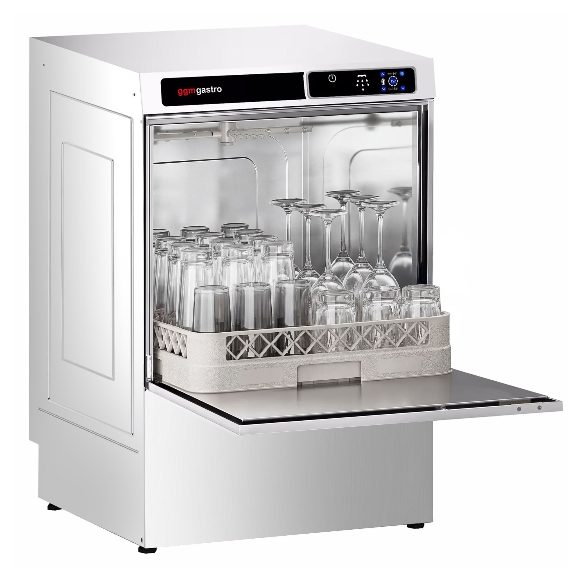 Lave-Vaisselle à Double Paroi - Tactile - 3,6 kW - incl. Détartrant - avec Pompe de Détergent, de Rinçage & de Vidange