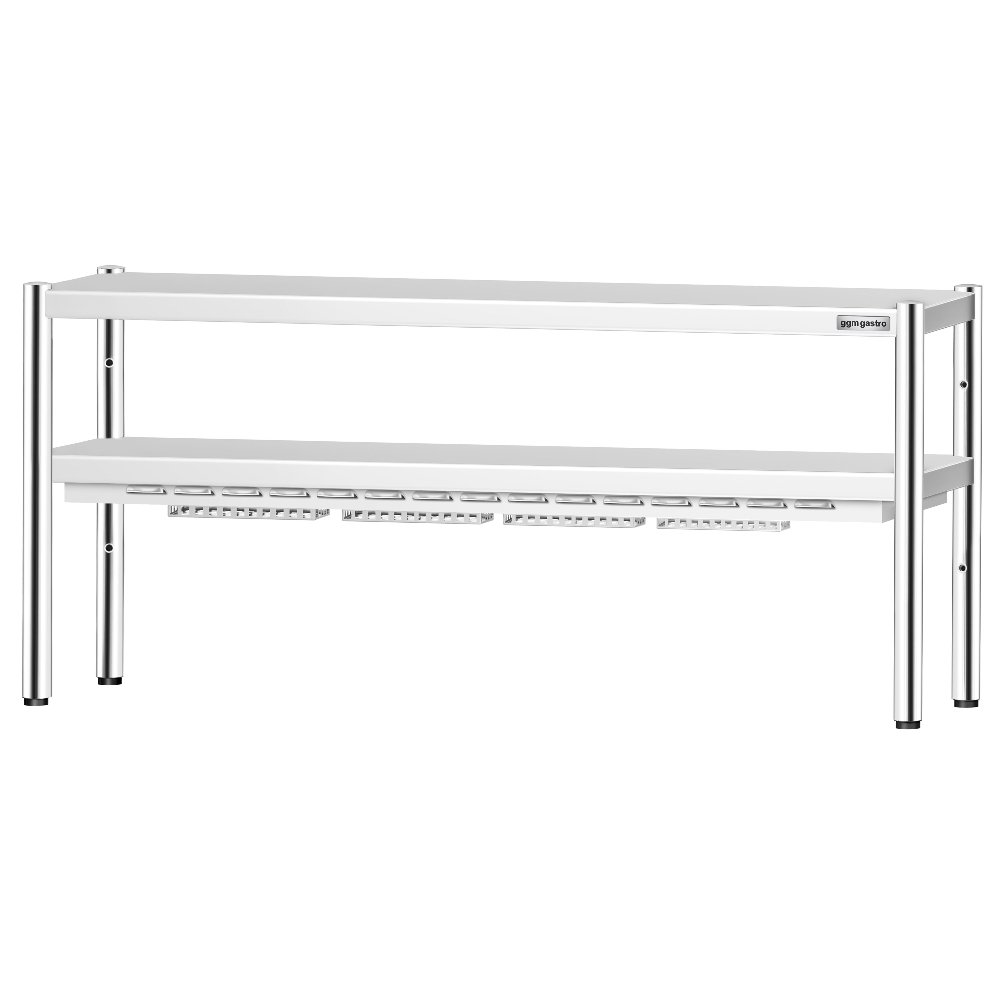 Pont chauffant PREMIUM infrarouge à résistance(s) céramique(s) - 1800x370mm - 1,4kW - 2 étages chauffants - réglable en hauteur