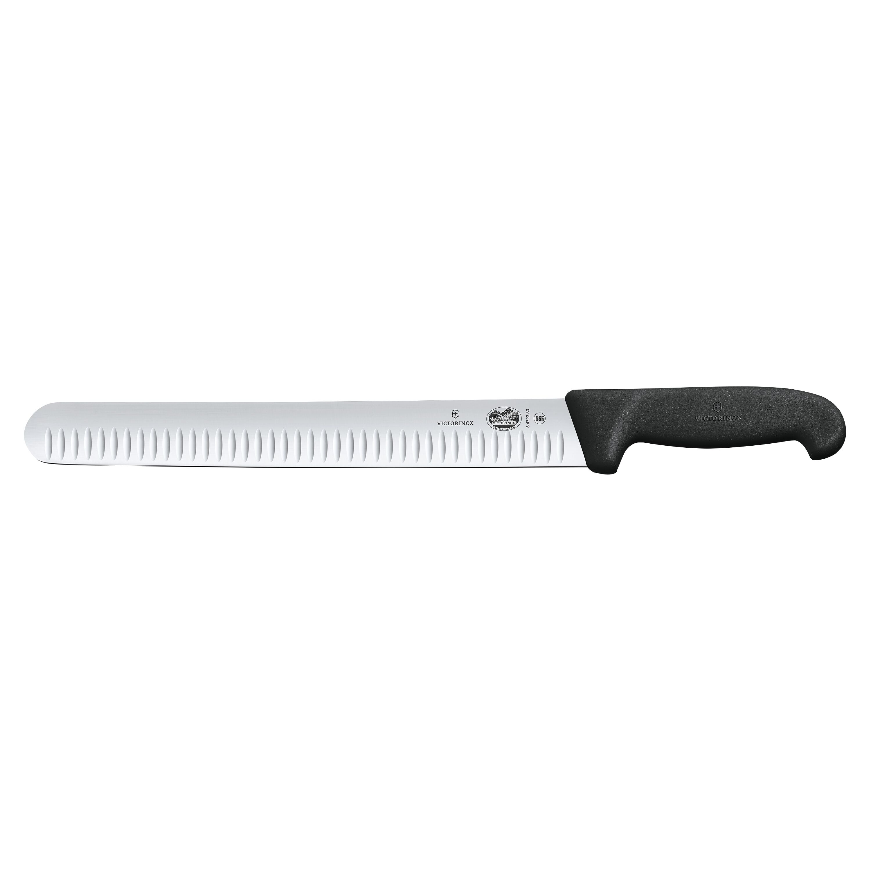 VICTORINOX | FIBROX - Couteau à jambon avec alvéoles - Lame: 300 mm