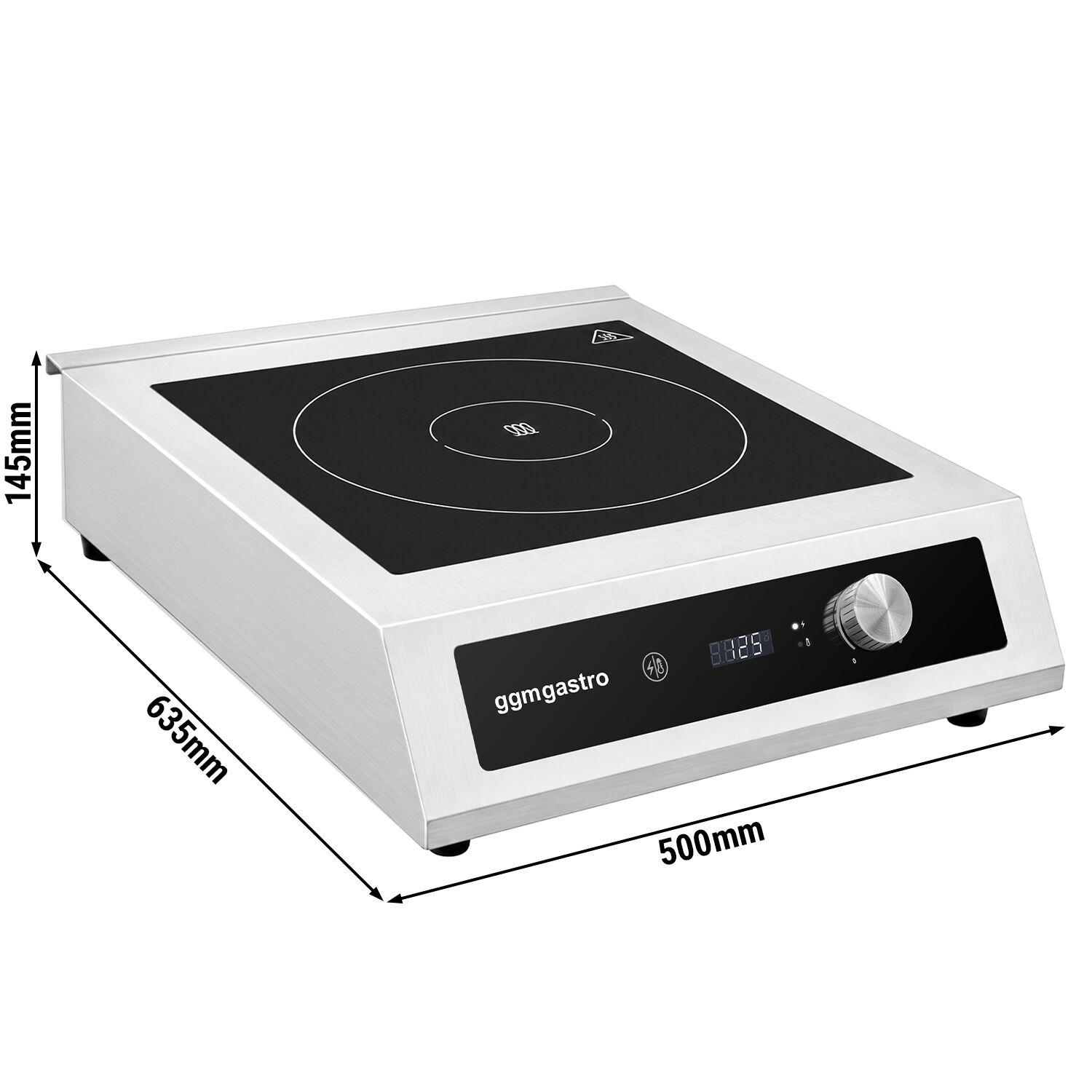 Cuisinière à induction - 5 kW - pour grandes casseroles de 45-50cm de diamètre