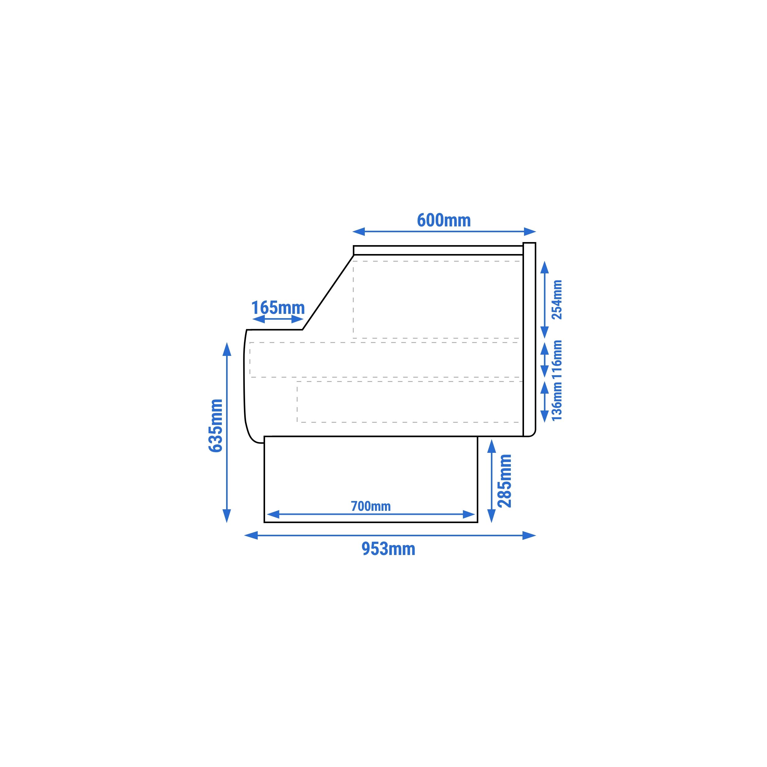 Table de caisse – 1310 mm – panneau frontal Vert clair