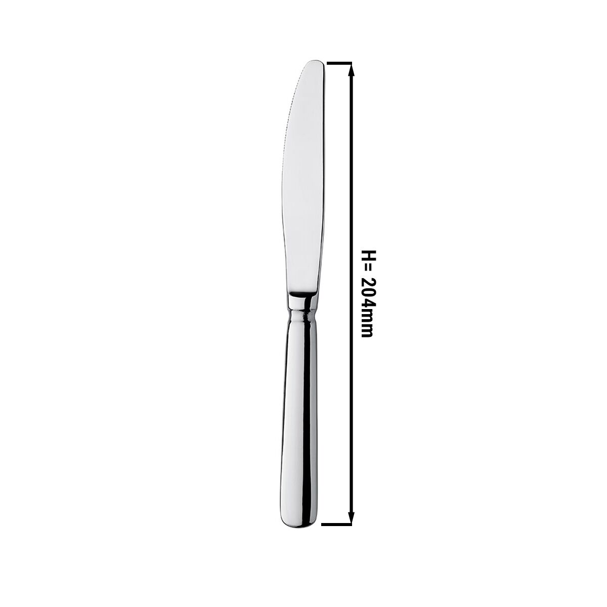 (12 pcs) Couteau à dessert Milo - Acier inoxydable - 204mm