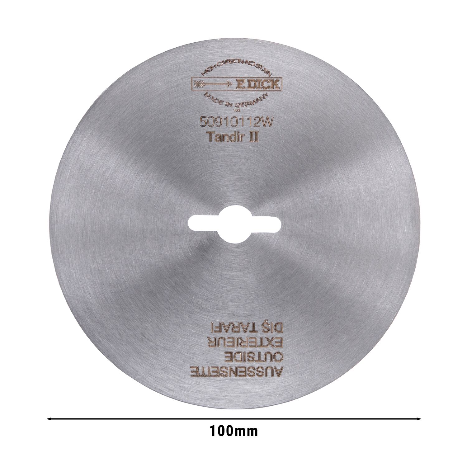 F. DICK® | Couteau de coupe - Ø100mm - lisse