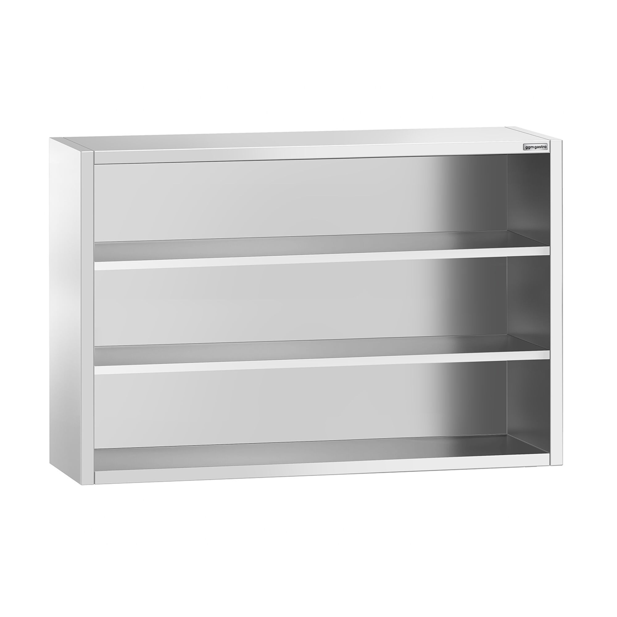 Armoire murale en acier inoxydable PREMIUM - 1600x400mm - sans portes (ouvert) - 1000mm de haut