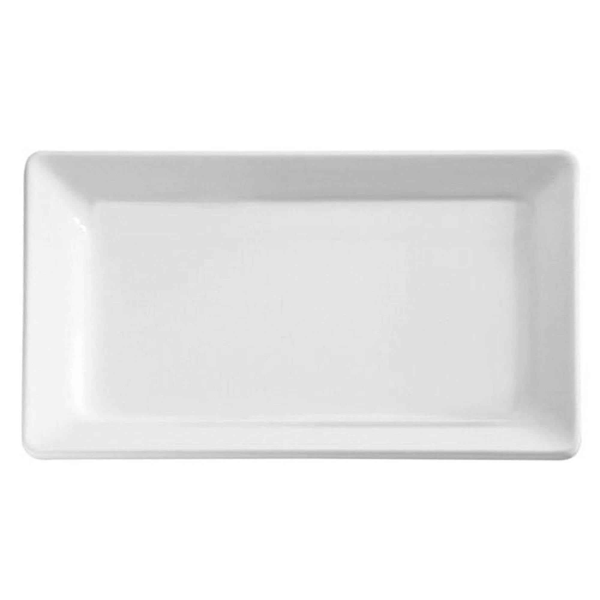 Servírovací podnos - PURE - Melamin - 400x300 mm - Výška: 30 mm - bílý - stohovatelný