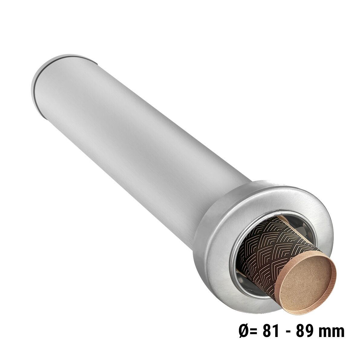 Distributeur de gobelets encastrable - Acier inoxydable - Version encastrable - Taille:M