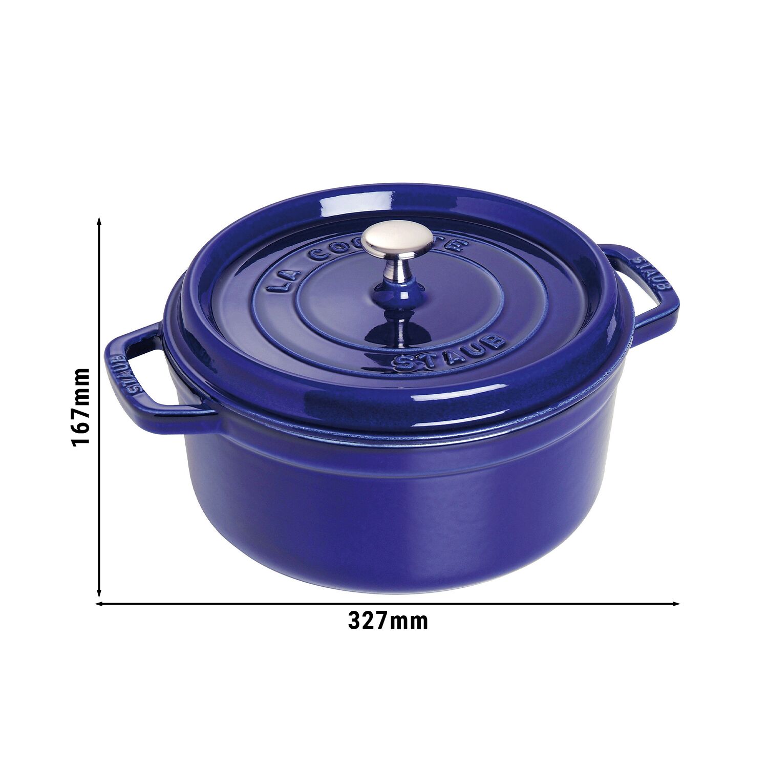 STAUB | LA COCOTTE - Cocotte - Ø 260mm - Gjutjärn - Mörkblå