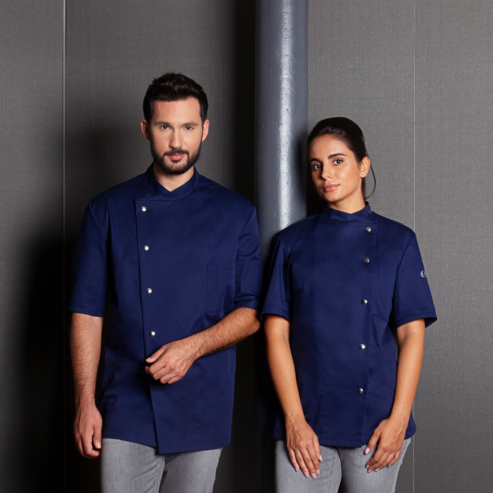 KARLOWSKY | Veste de cuisine femme Greta - Marine - Taille : 34
