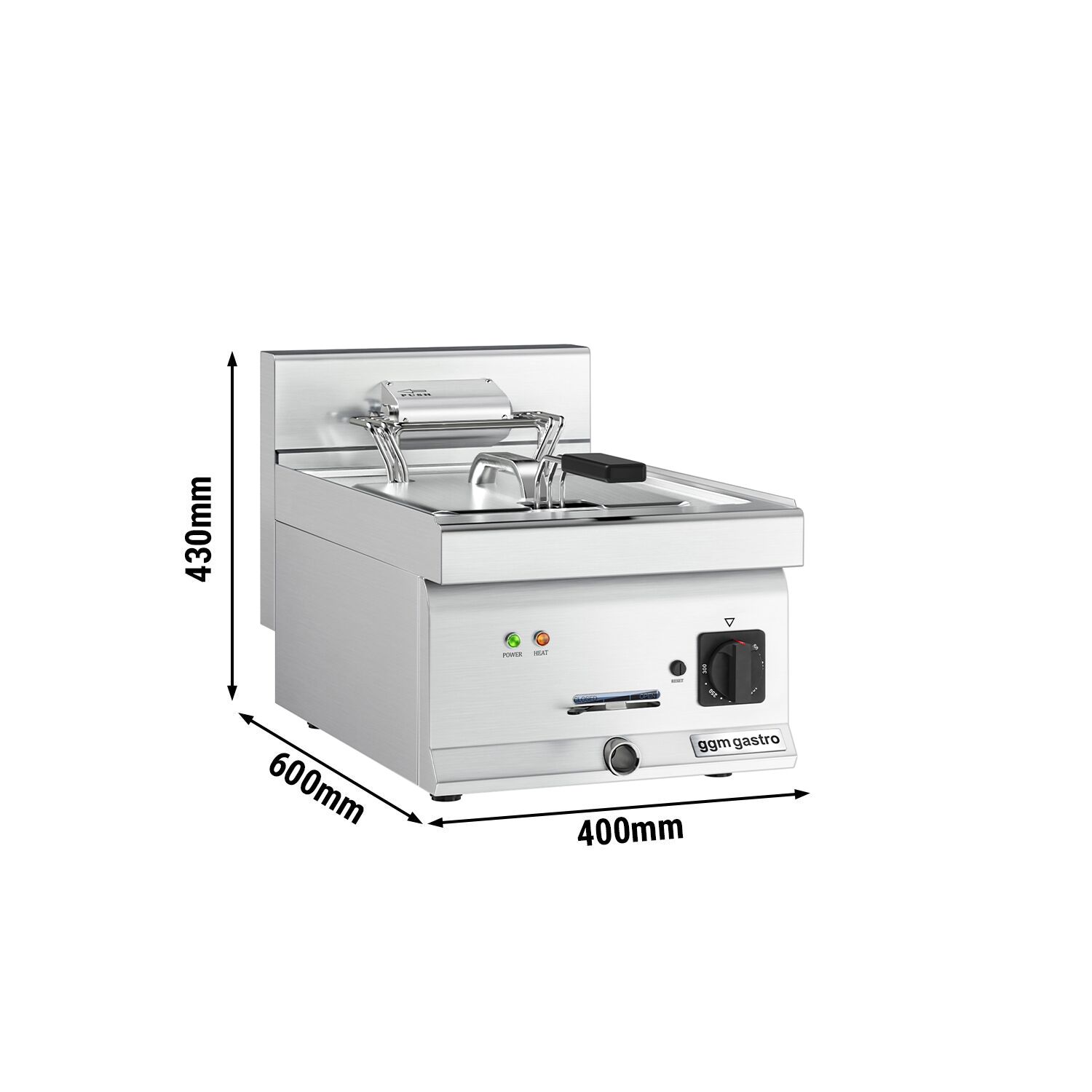 Friteuse électrique – 10 litres – 9 kW