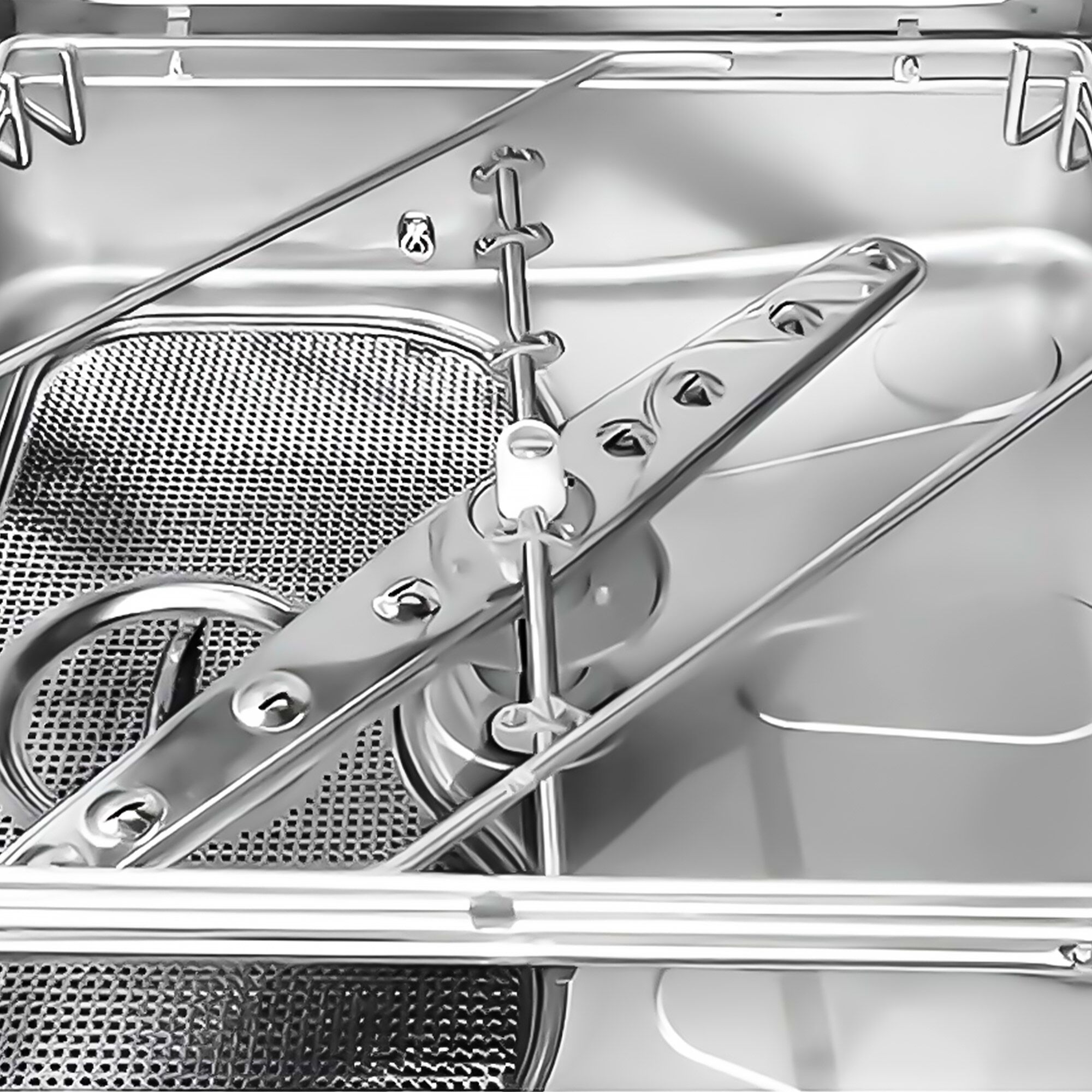 Lave-vaisselle à capot – Écran tactile – 9,66 kW – avec table d’entrée à gauche et table de sortie à droite incluses – avec pompe de détergent, de rinçage et de vidange