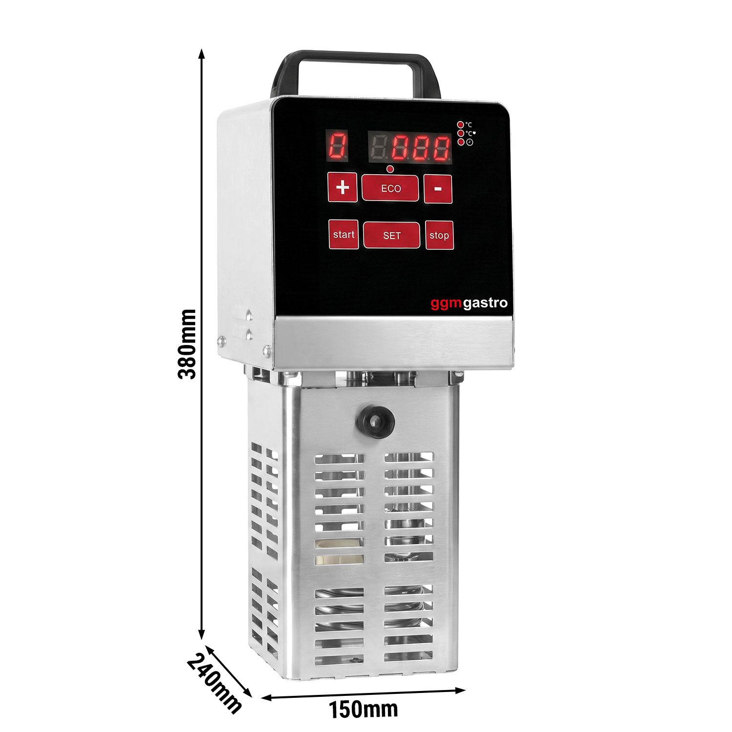 Sous‑vide cirkulační vařič Profesionální - max. 50 l - 2,1 kW