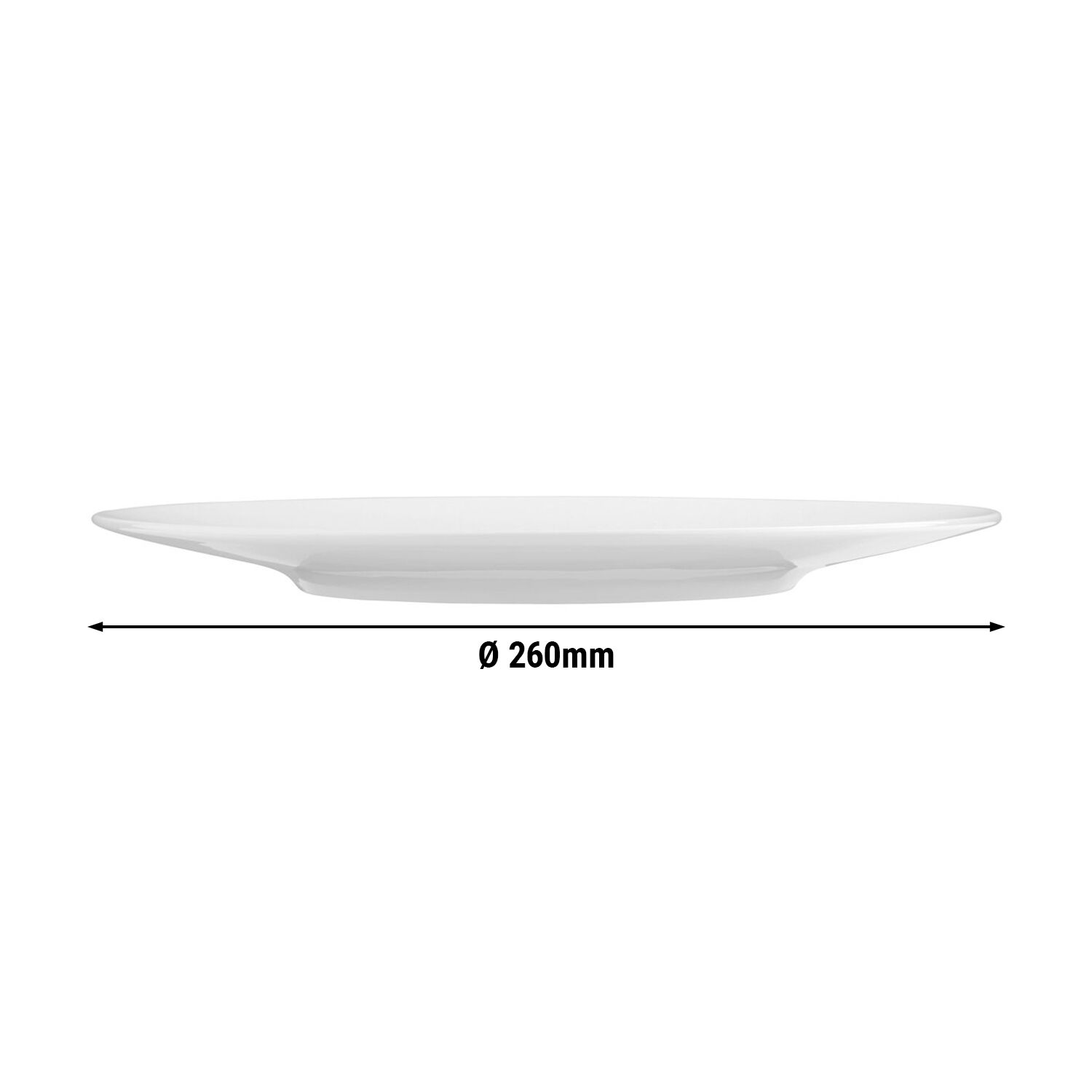 (6 stuks) SELTMANN WEIDEN | Bord - plat - Ø 260mm - Wit