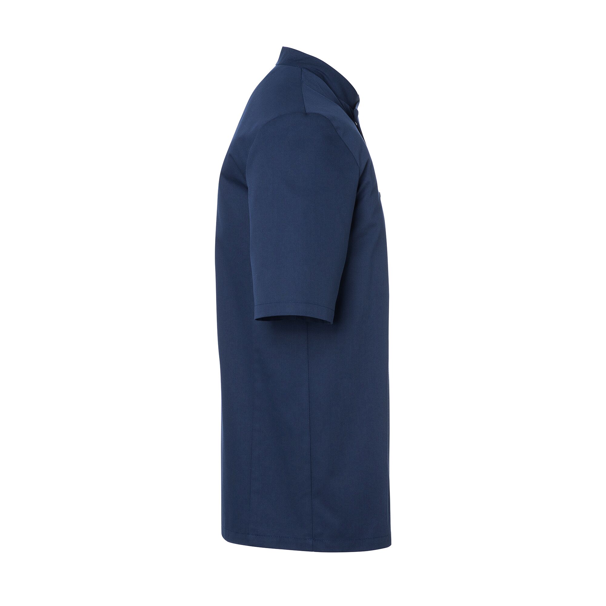 KARLOWSKY | Gustav Men's Chef Jacket – Short Sleeve - Marine Blue - Size 48 - Press-Stud Closure
