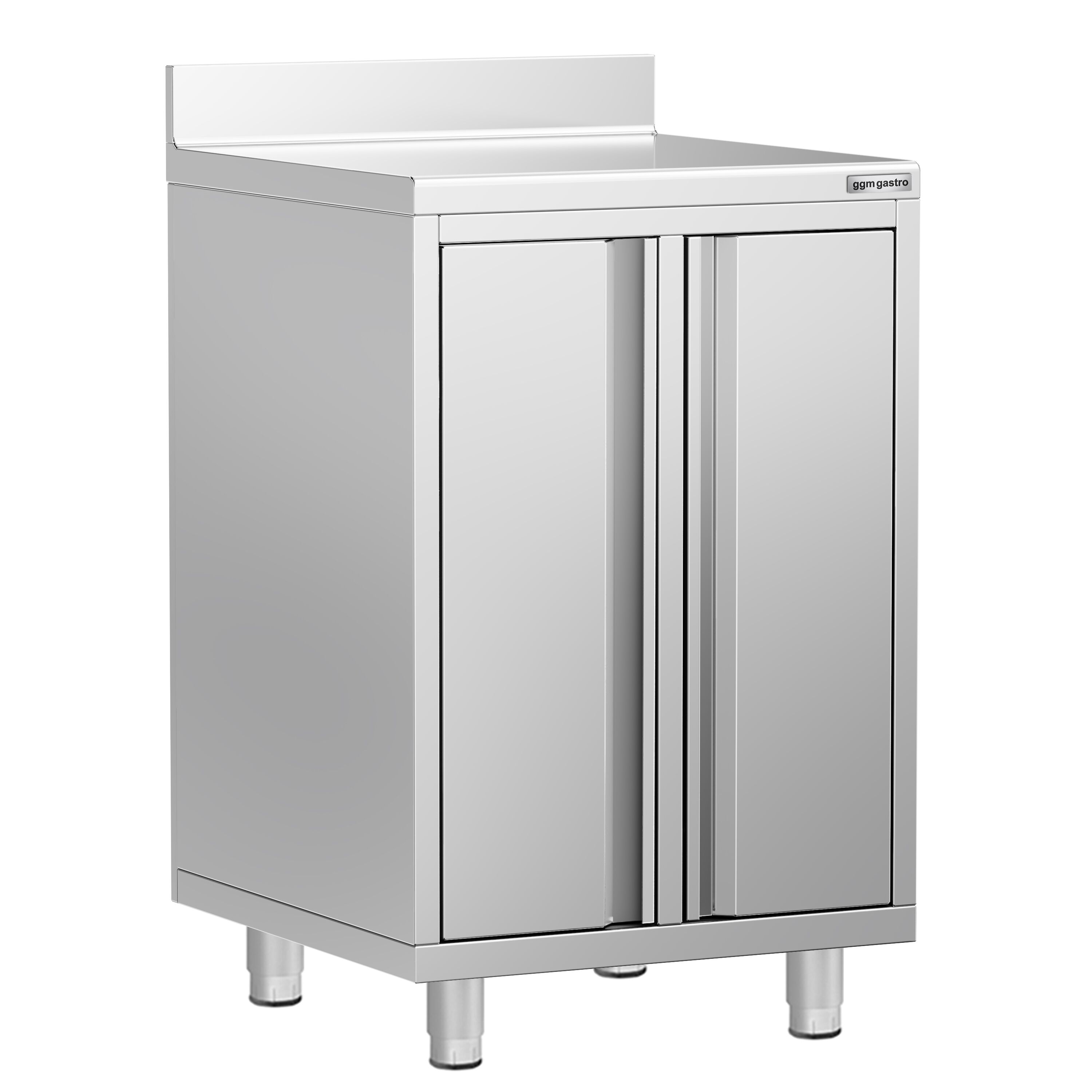 Armoire de travail pour machine à café filtre - 600x600mm - avec dosseret - 2 portes battantes