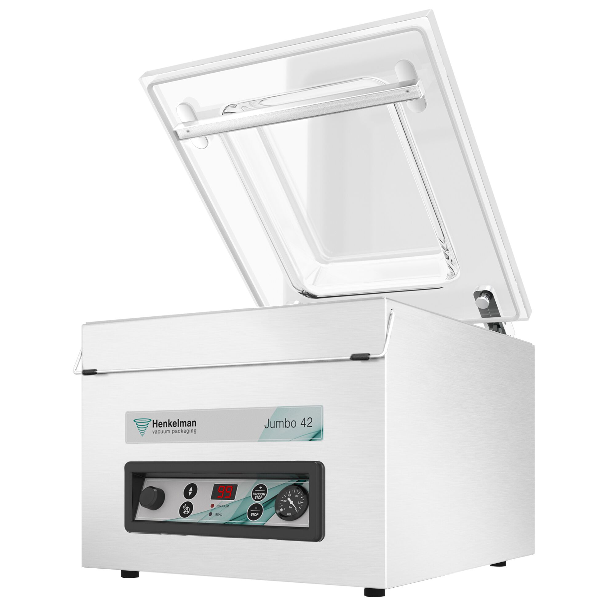 HENKELMAN | Jumbo 42 – Machine sous vide à cloche – 16 m³/h – 600 watts – numérique