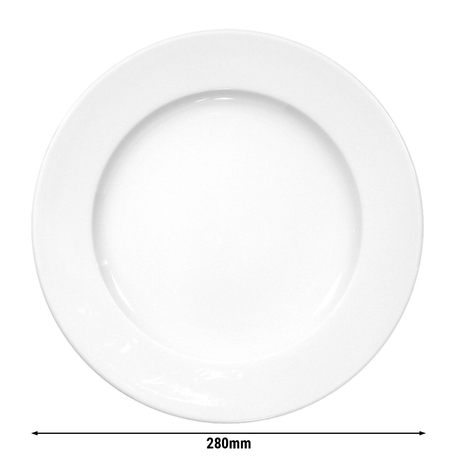 (6 pièces) SELTMANN WEIDEN | Assiette plate - Ø 280mm - Blanc/Uni  