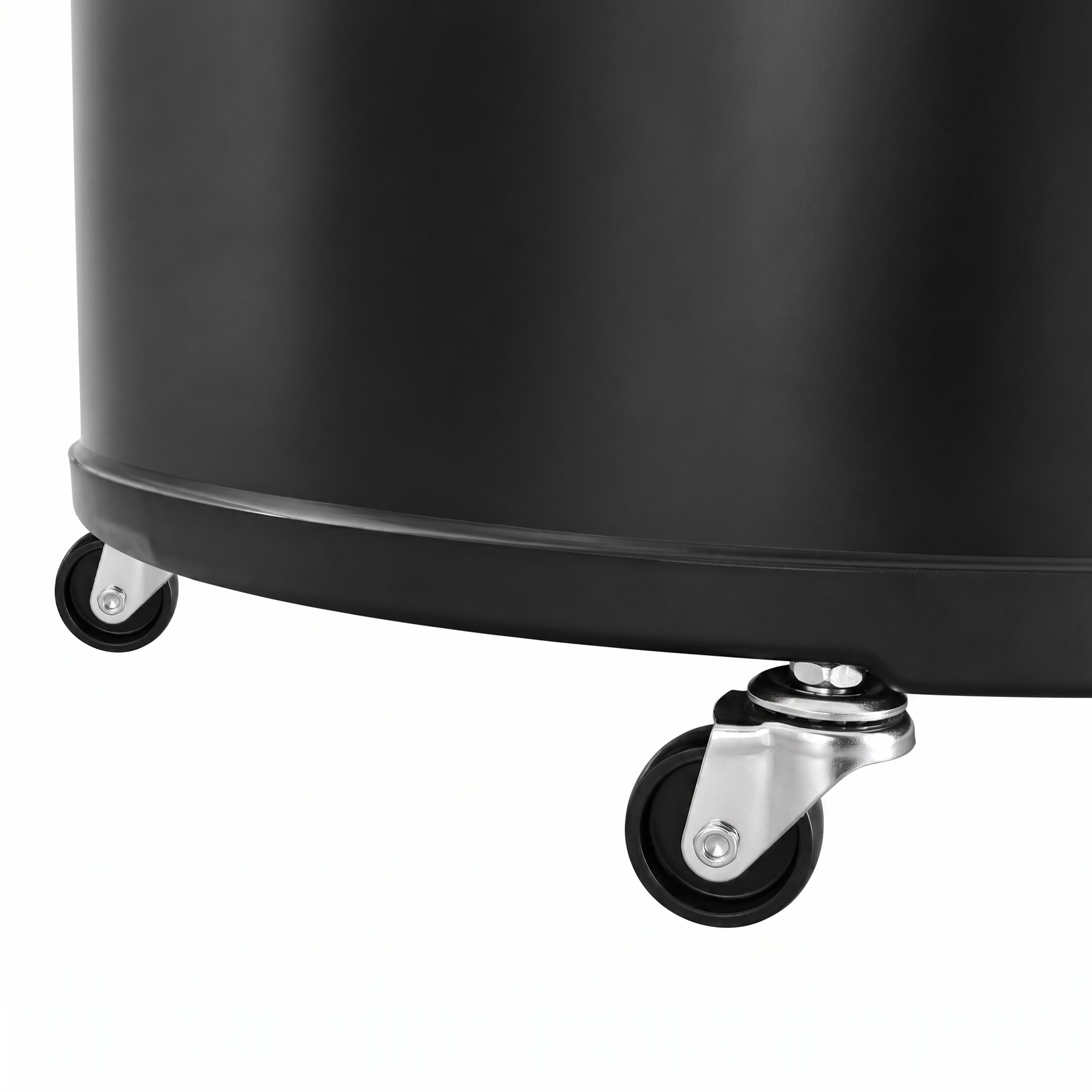 Réfrigérateur de fête / tonneau réfrigéré - 63 litres - couvercle en verre avec poignée & roulettes mobiles