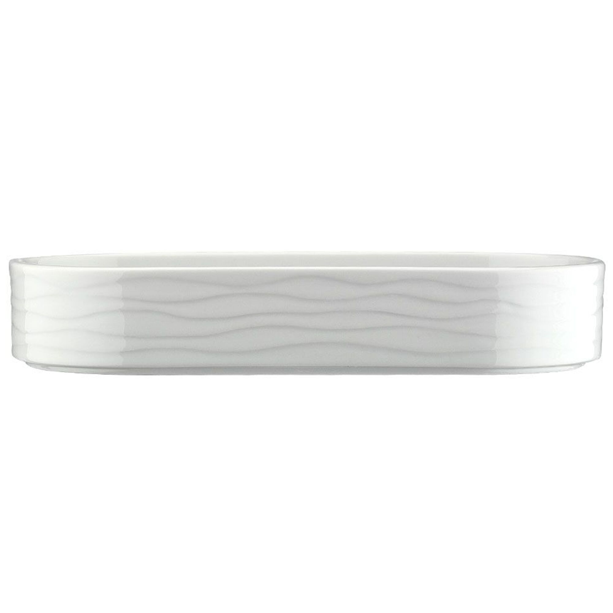 (6 pièces) SEA WAVE - Bol à dessert / salade - ovale - 200 x 90 mm - Blanc