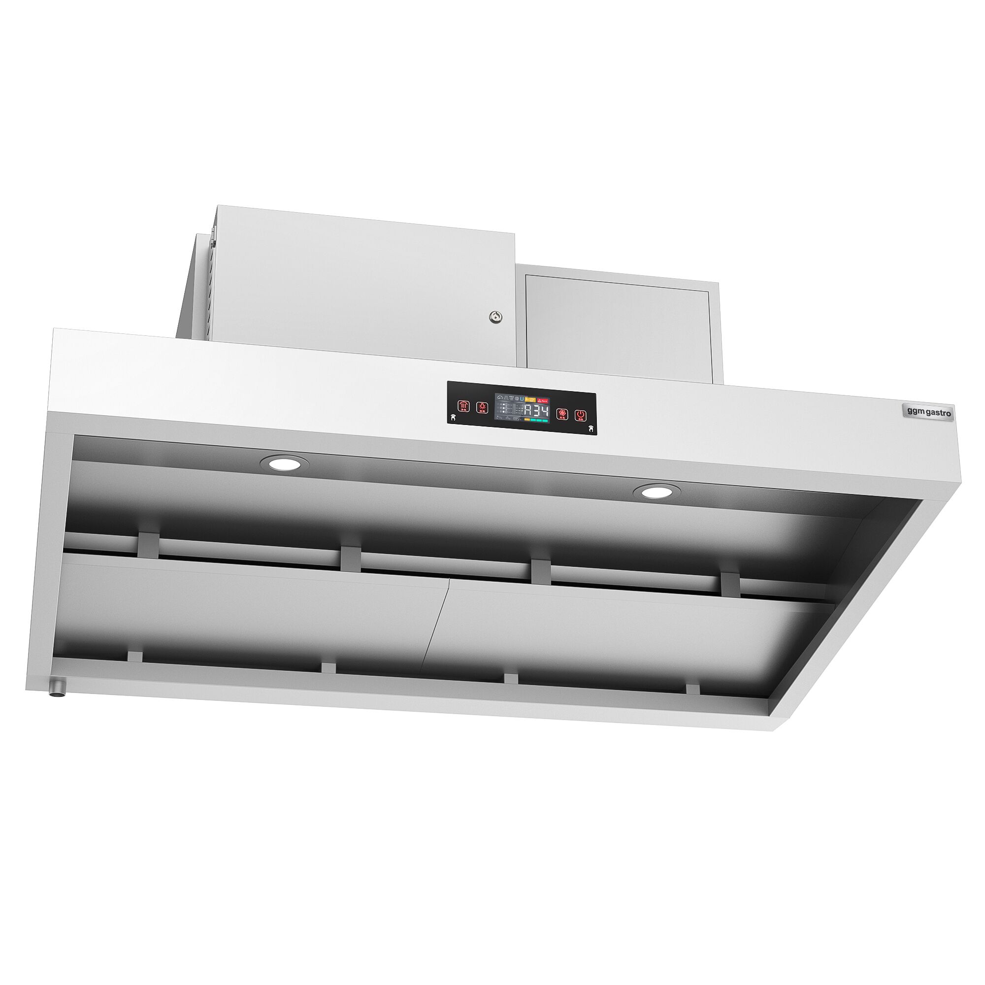 Hotte aspirante hybride - 2000 mm - efficacité de purification de l’air de 90 % - avec Smart Touch - LED