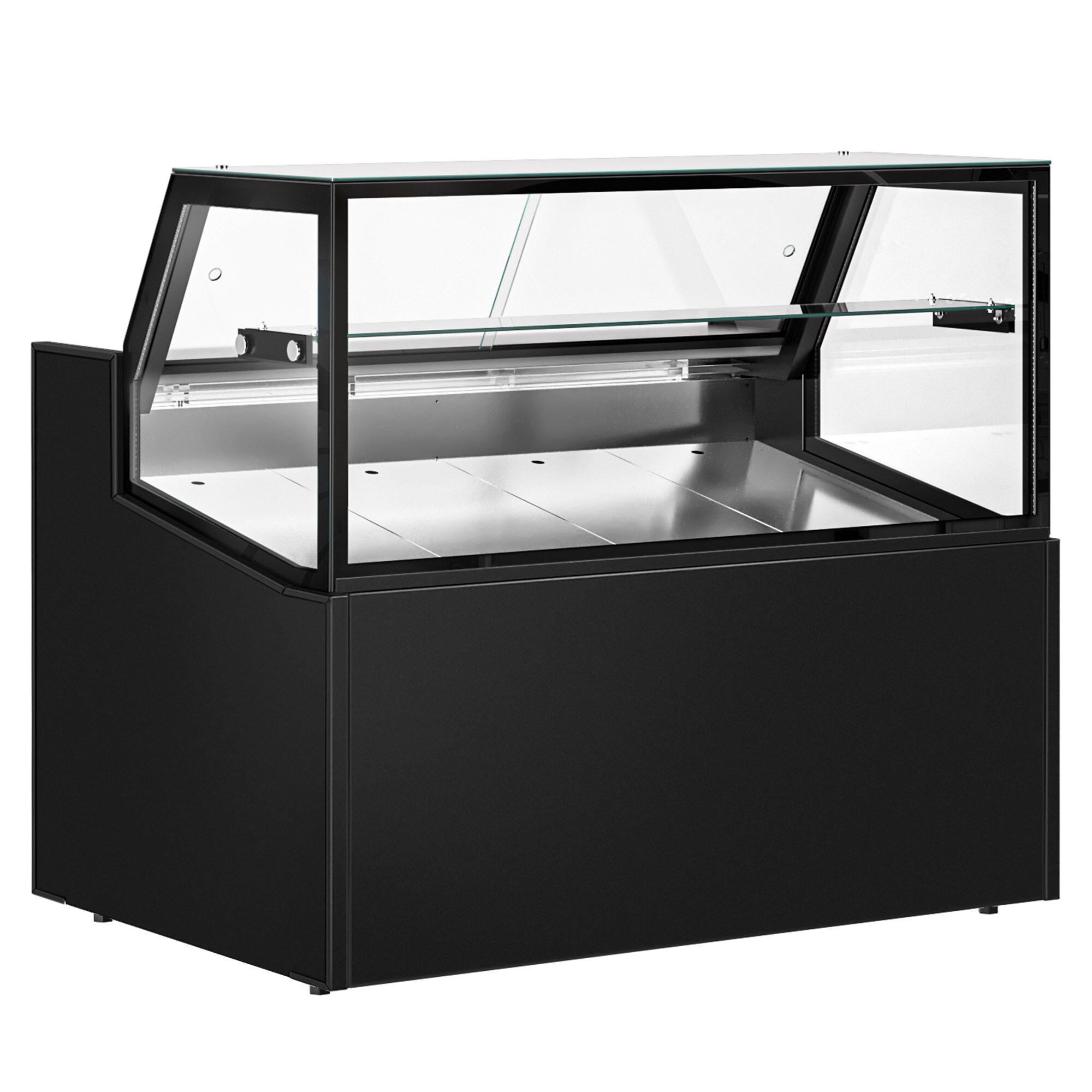 Comptoir réfrigéré - 1330x910mm - +0/+5°C - 169L - double vitrage - 1 étagère