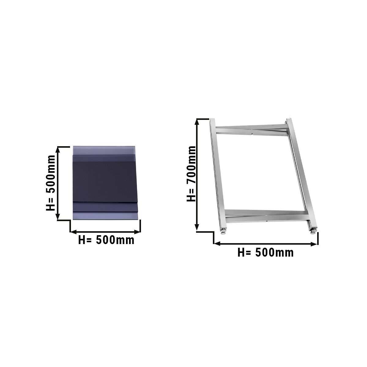 Table d’appoint pliante - 50x50cm