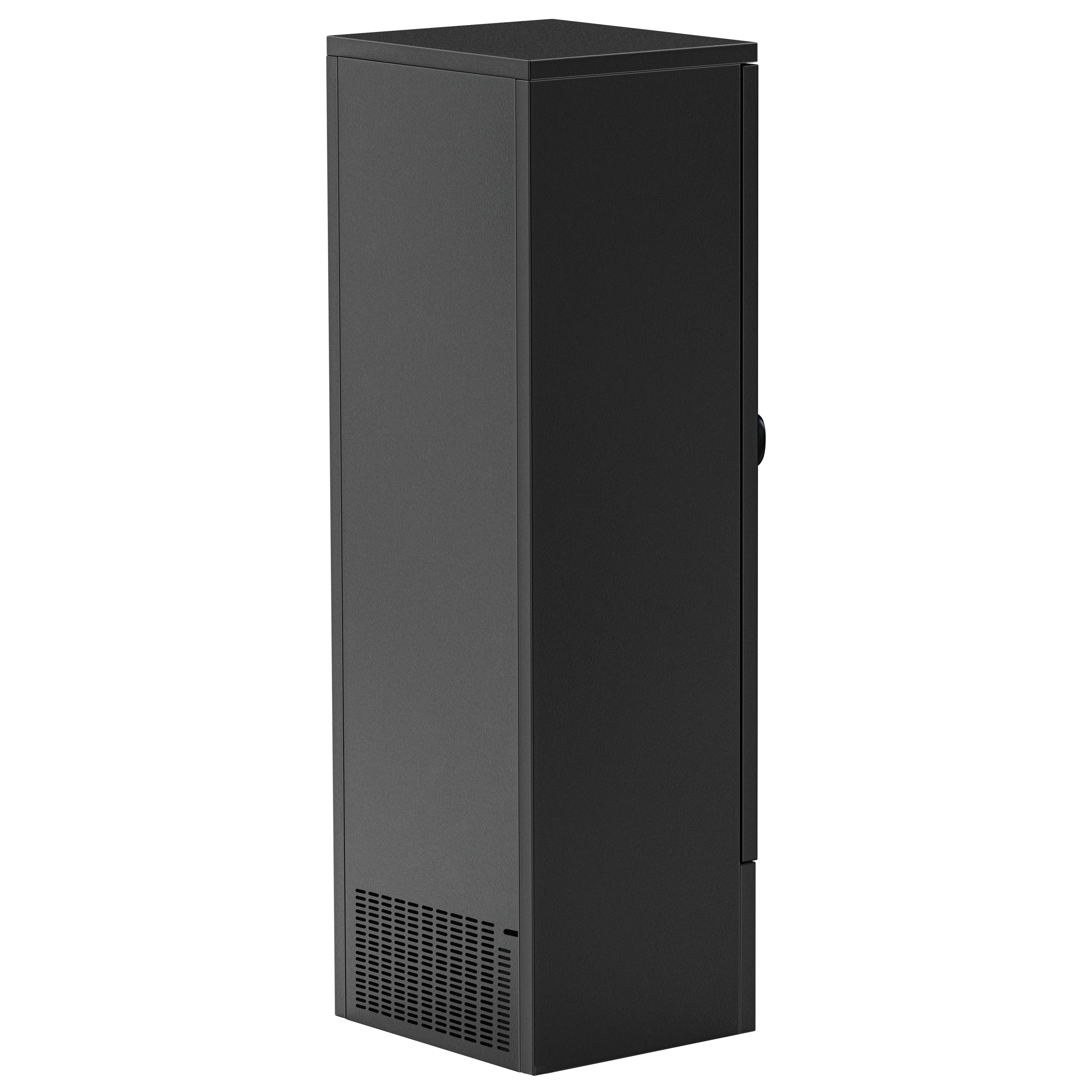 Vitrine réfrigérée à boissons - 600mm - 280 L - 1 porte vitrée - Noir - +4 à +12 °C