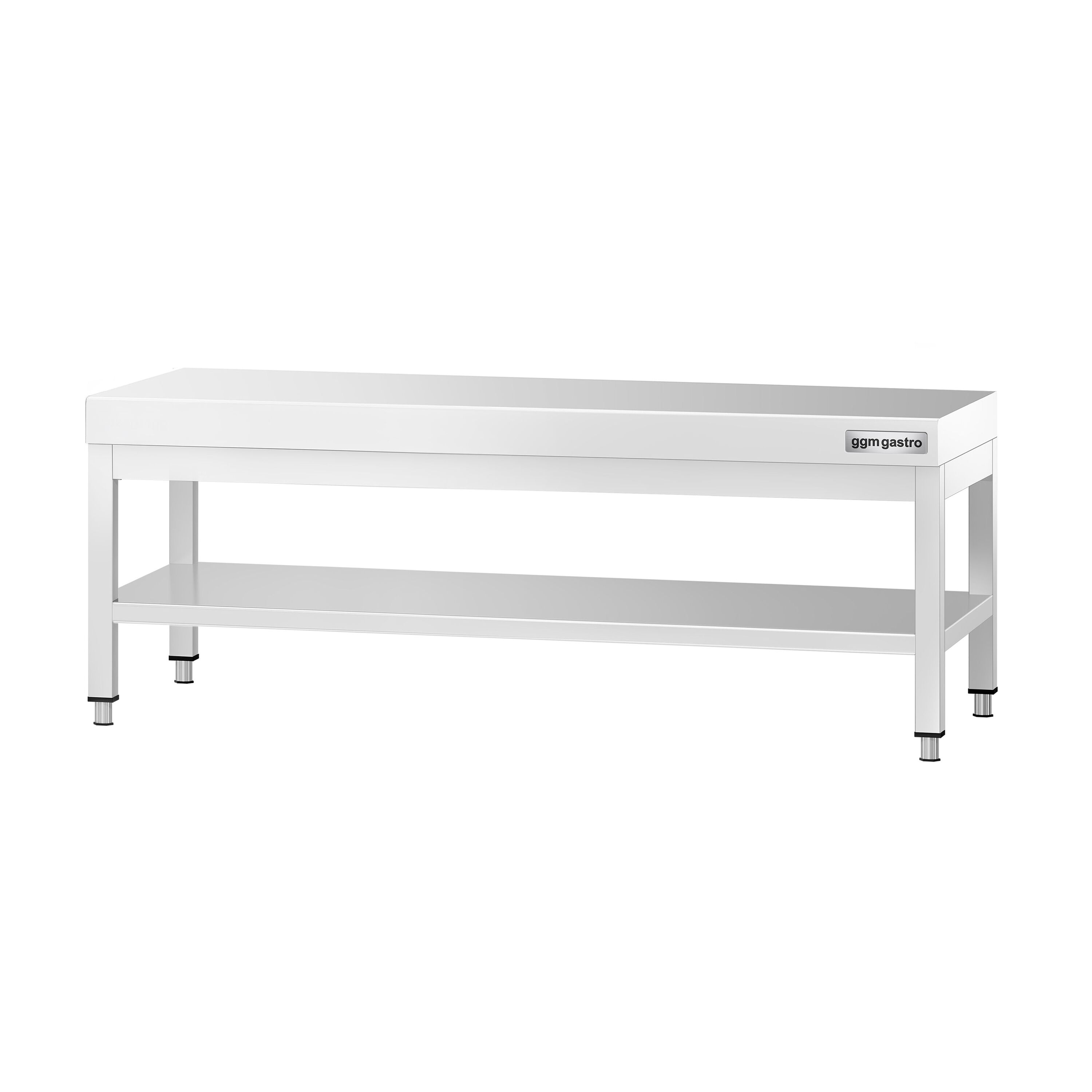 Table de travail en acier inoxydable PREMIUM - 1400x600mm - avec étagère basse
